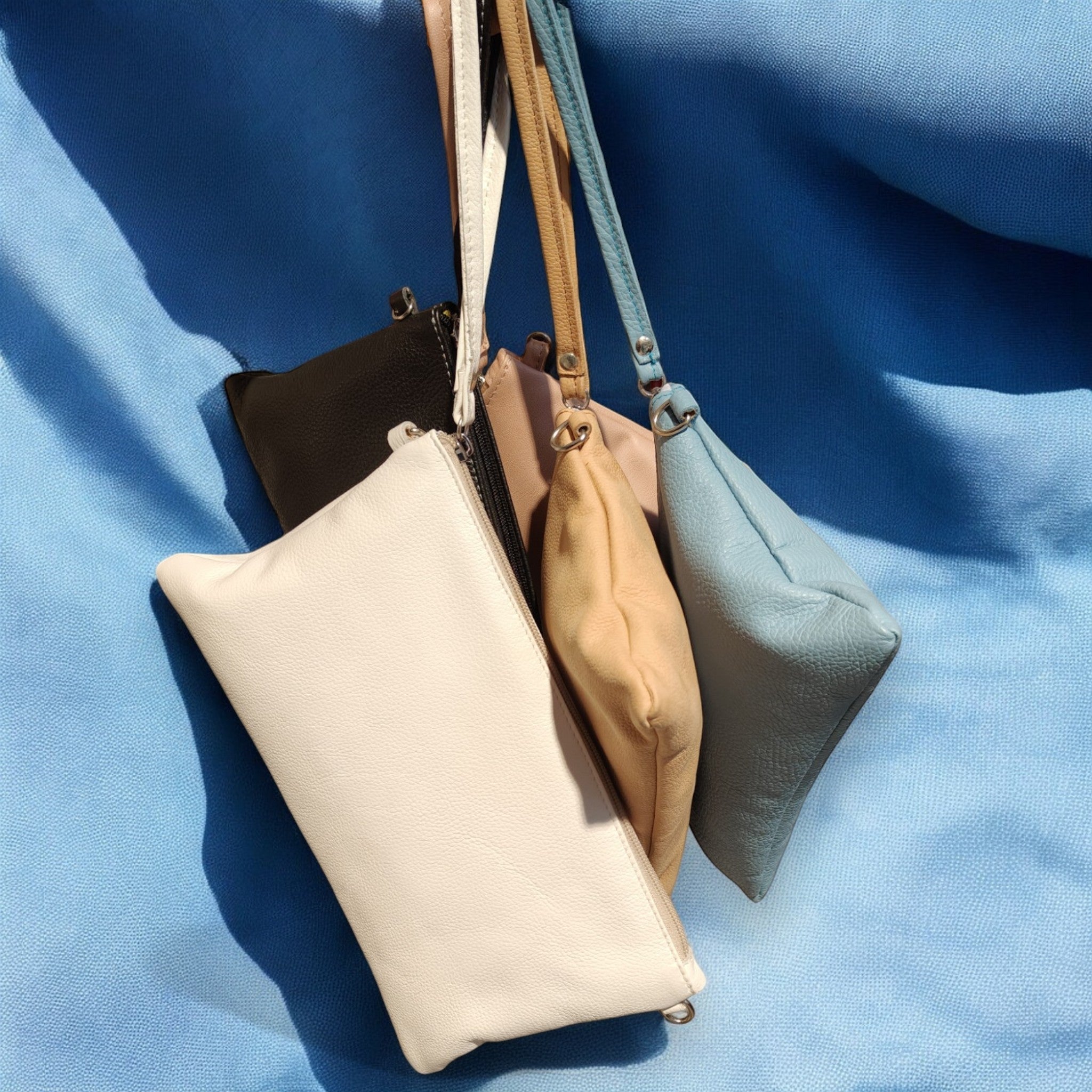 Pelletteria Pelle Nuda Milano, Artigianato Italiano, Collezione tracolle donna, borse in vera pelle