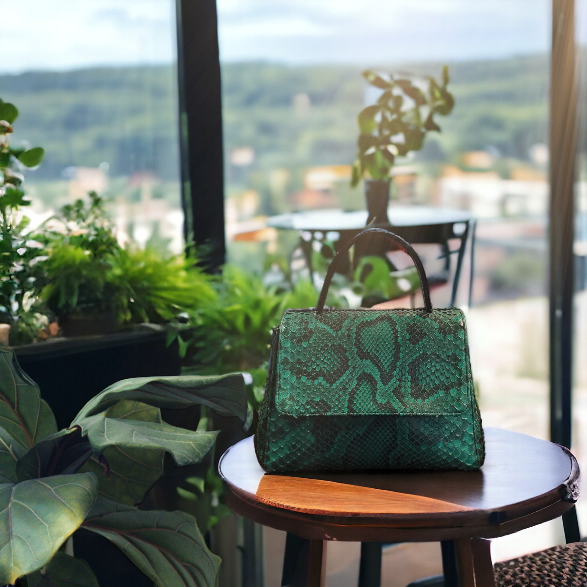Pelletteria Pelle Nuda Milano, vera pelle pitone, Borsa donna, Artigianato Italiano