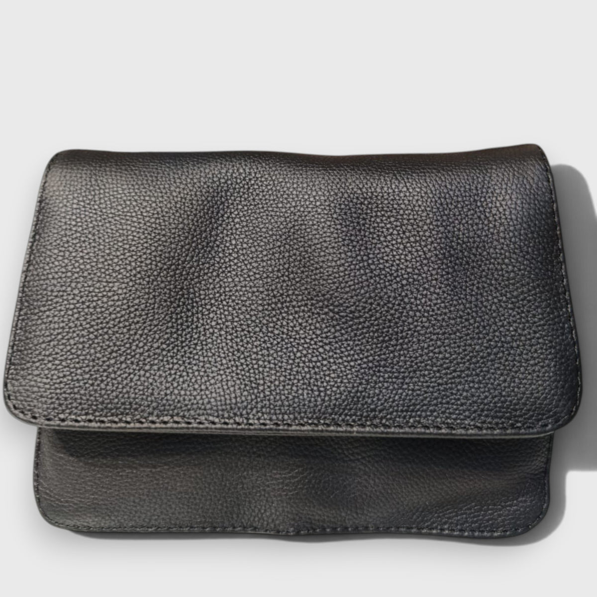 Pelletteria Pelle Nuda Milano, Vera pelle italiana, Negozio borse donna, 3 Soffietti nero