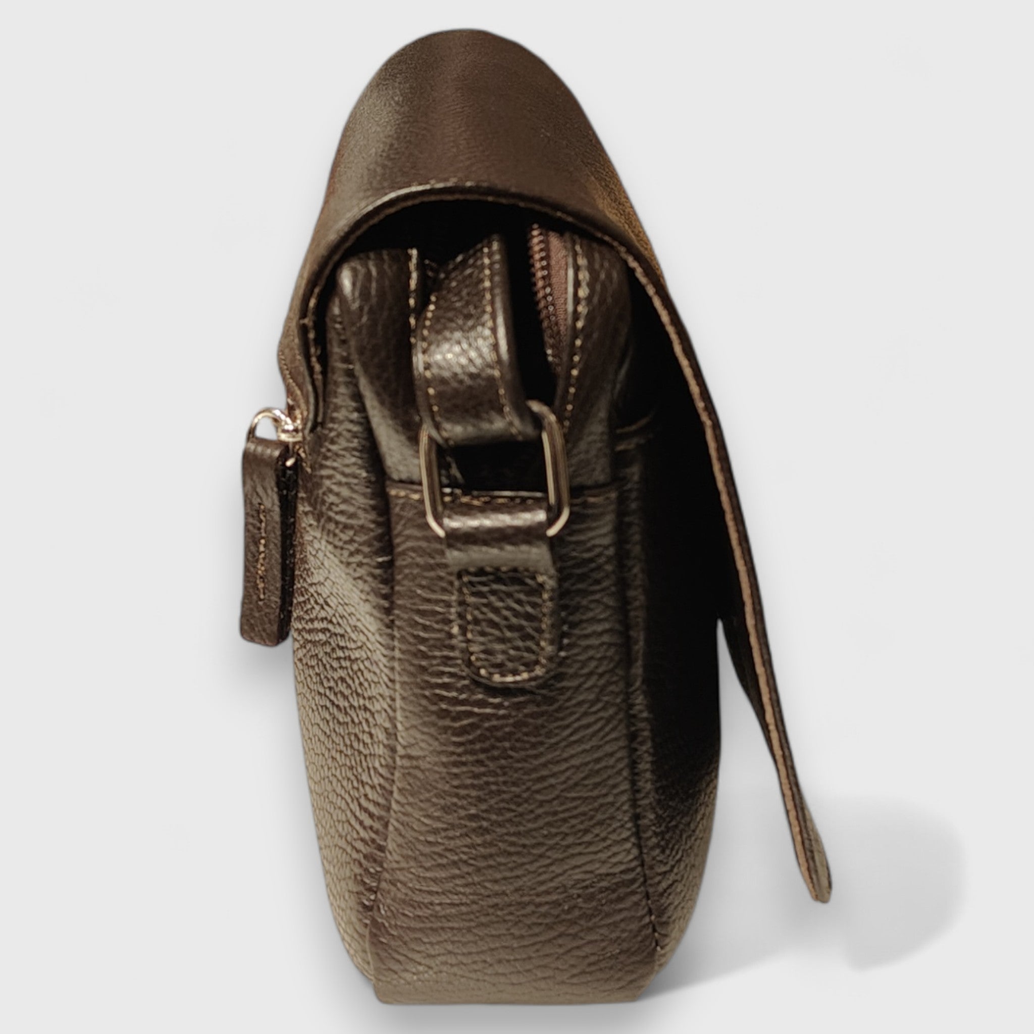 Pelletteria Pelle Nuda Milano, Artigianato Italiano, Vera pelle, Negozio borse donna, Aida marrone scuro