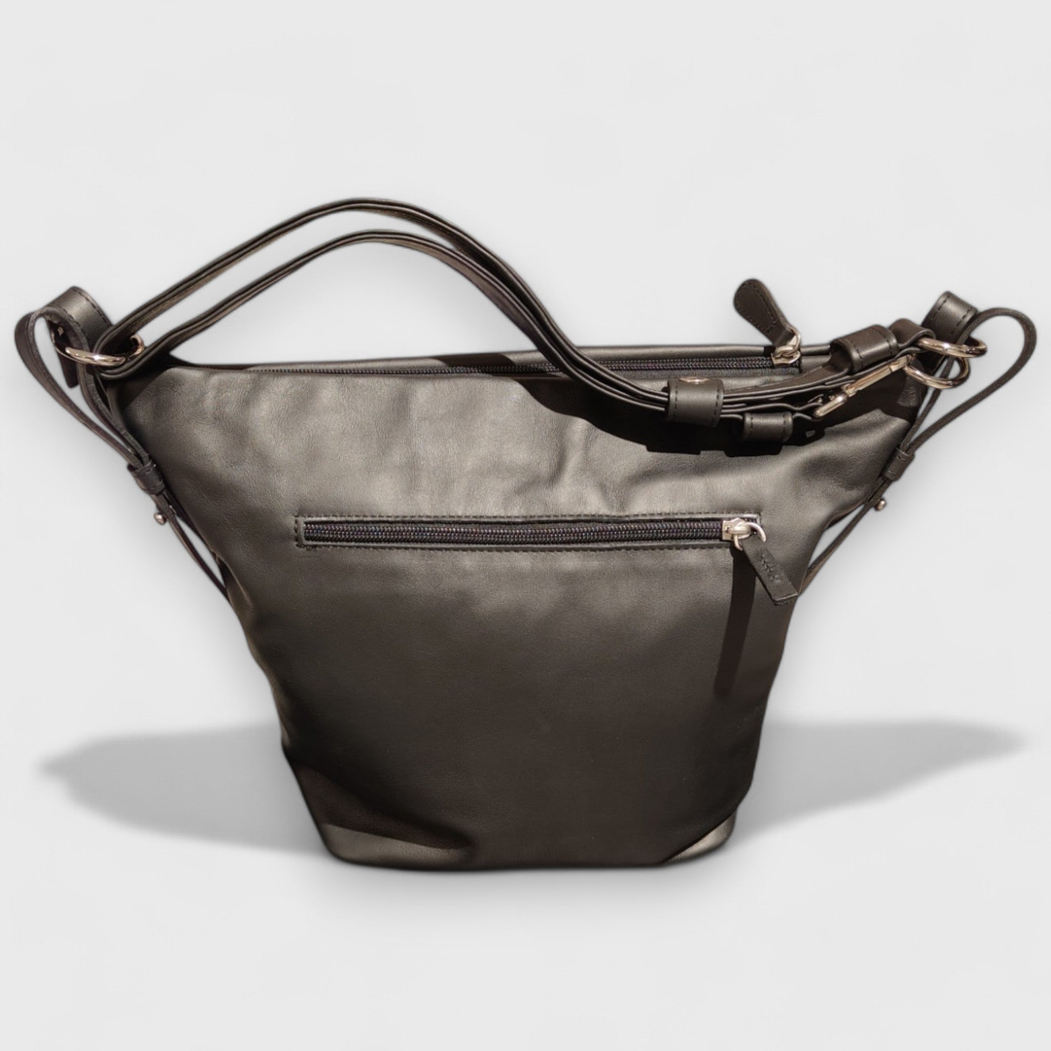 Pelletteria Pelle Nuda Milano, Artigianato italiano, vera pelle, borsa donna, Alessandra nero