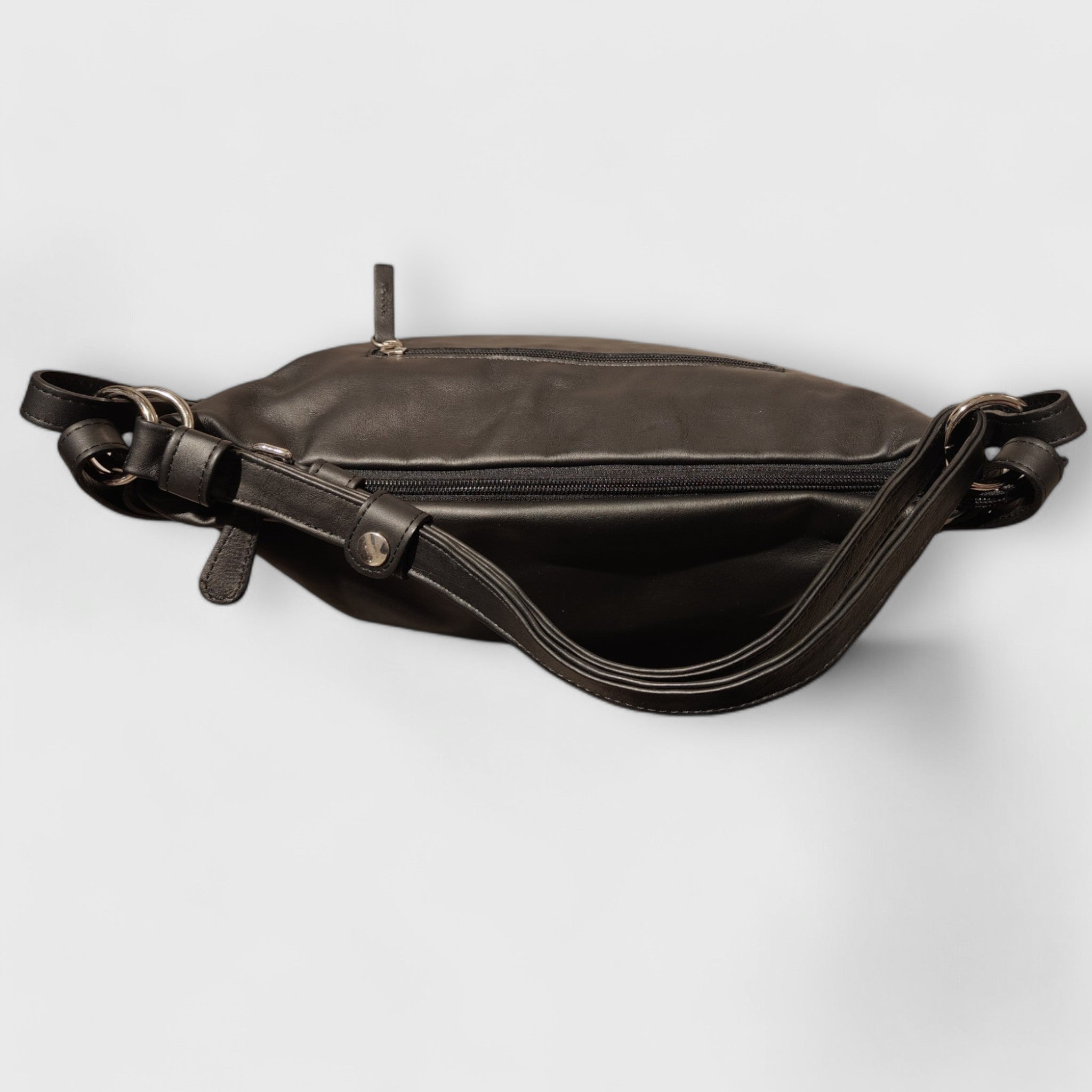 Pelletteria Pelle Nuda Milano, Artigianato italiano, vera pelle, borsa donna, Alessandra nero