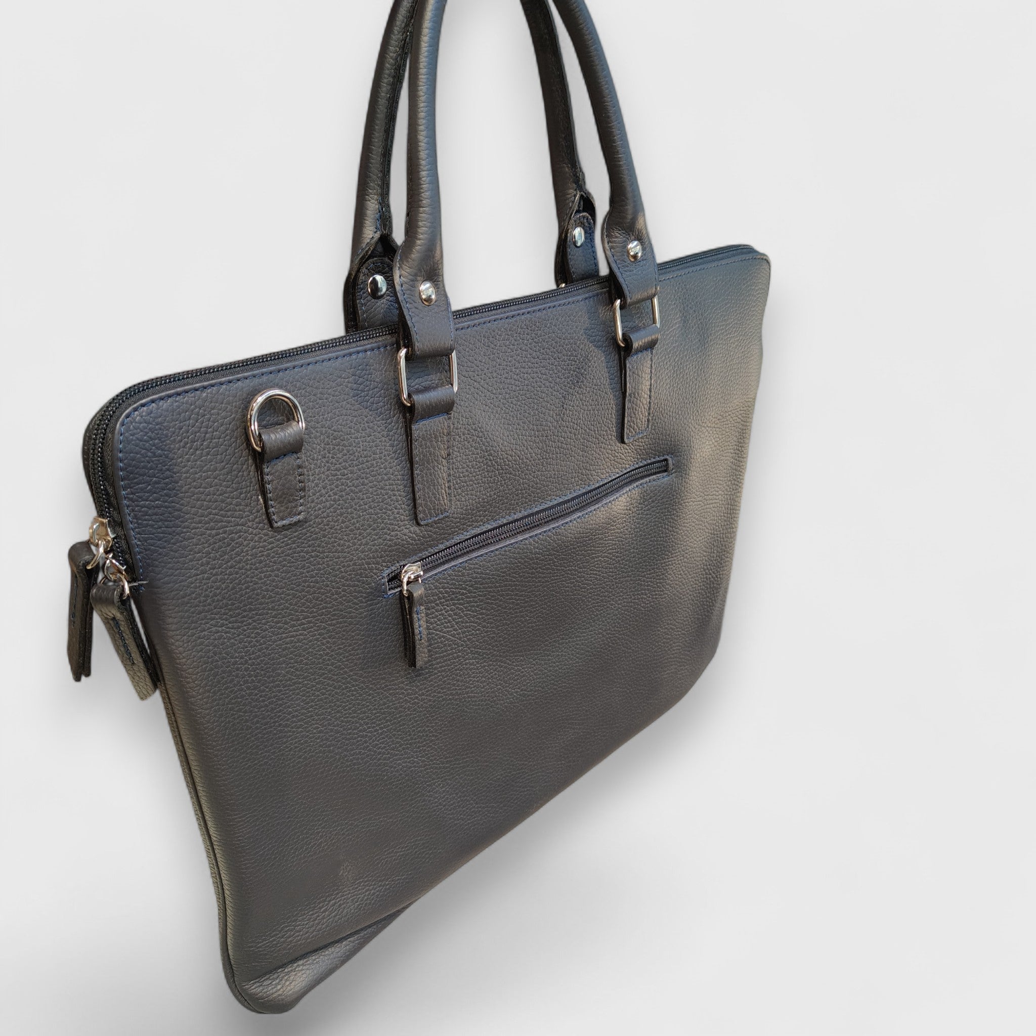 Pelletteria Pelle Nuda Milano, Artigianato Italiano, Vera pelle, Negozio borse donna uomo, Alessia nero