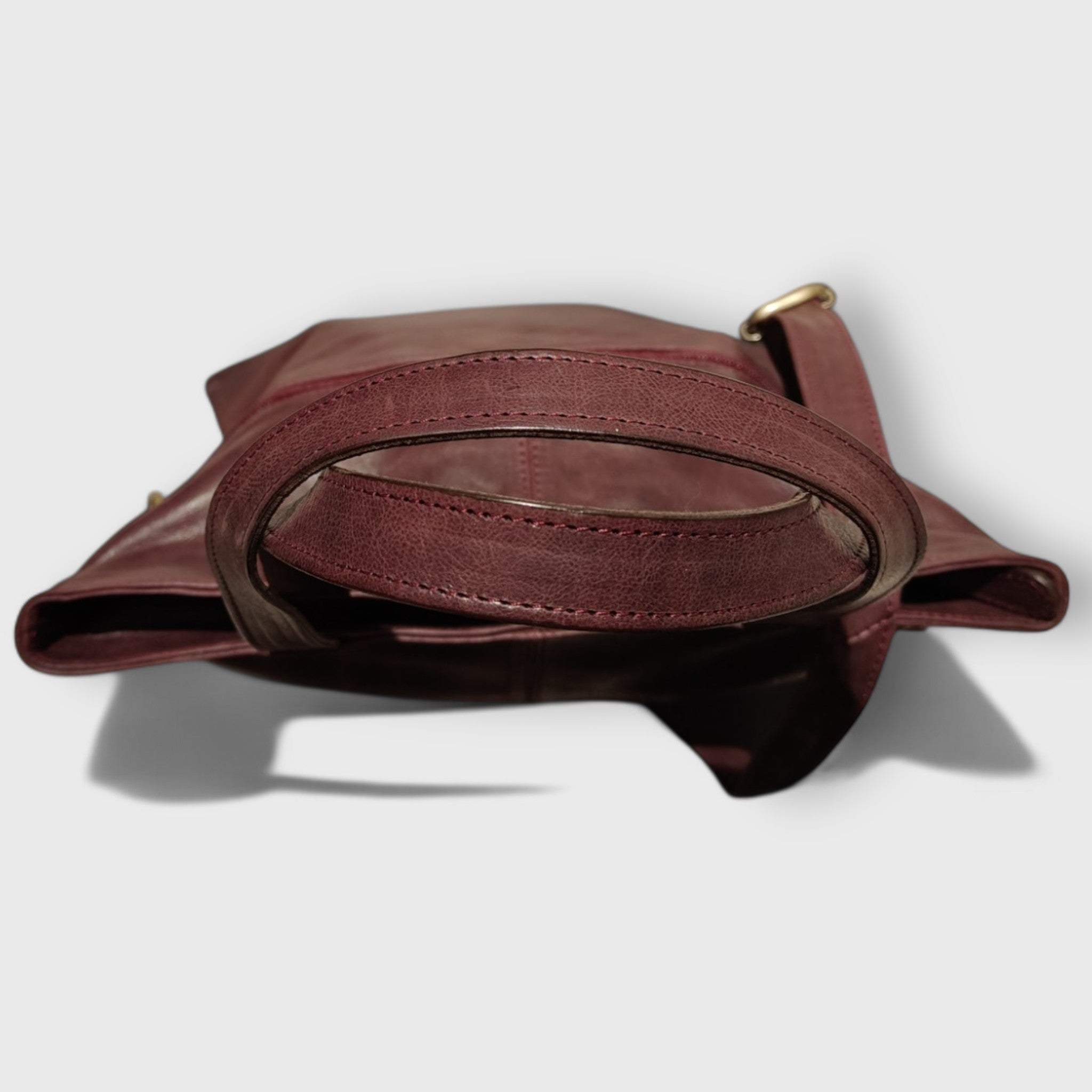 Pelletteria Pelle Nuda Milano, Artigianato Italiano, Vera pelle, Borsa donna, Alice bordeaux