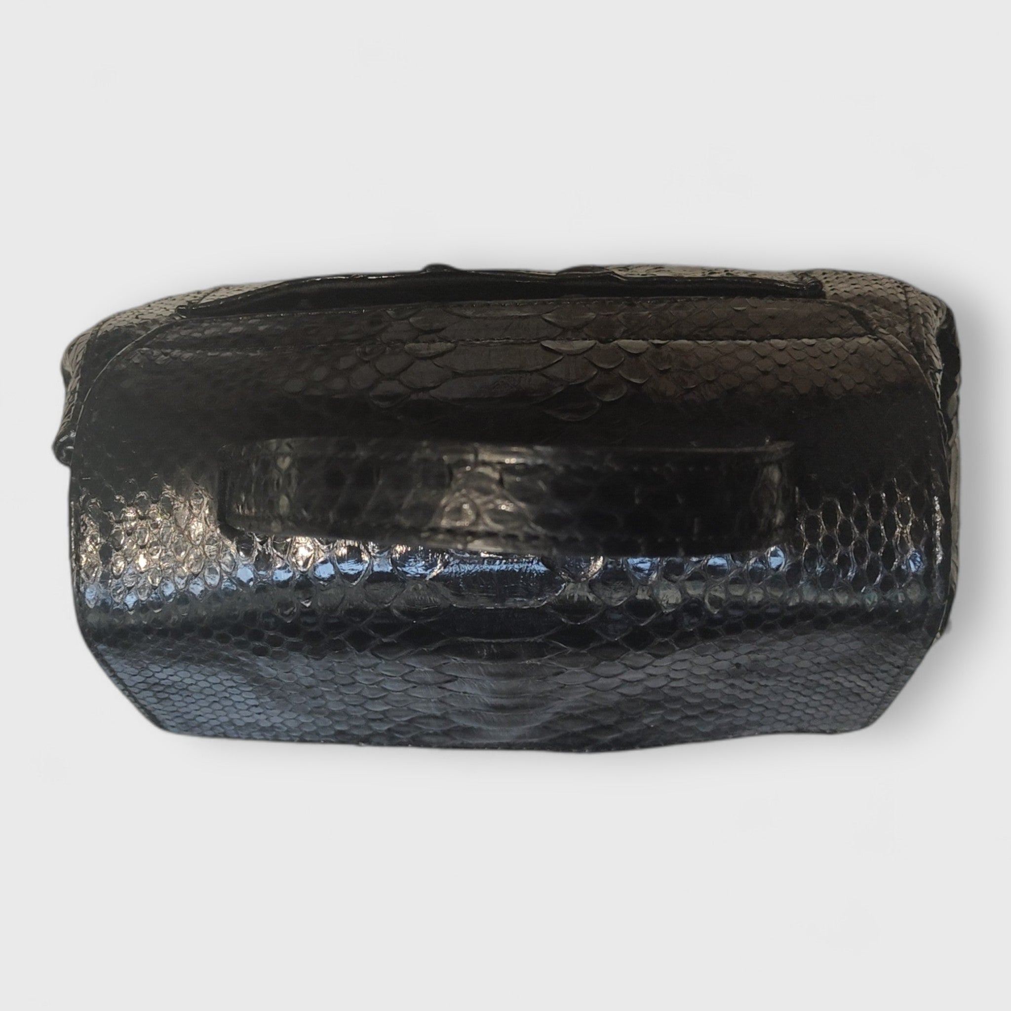 Pelletteria Pelle Nuda Milano, Artigianato Italiano, Vera Pelle, Negozio borsa donna, Amor nero in pitone