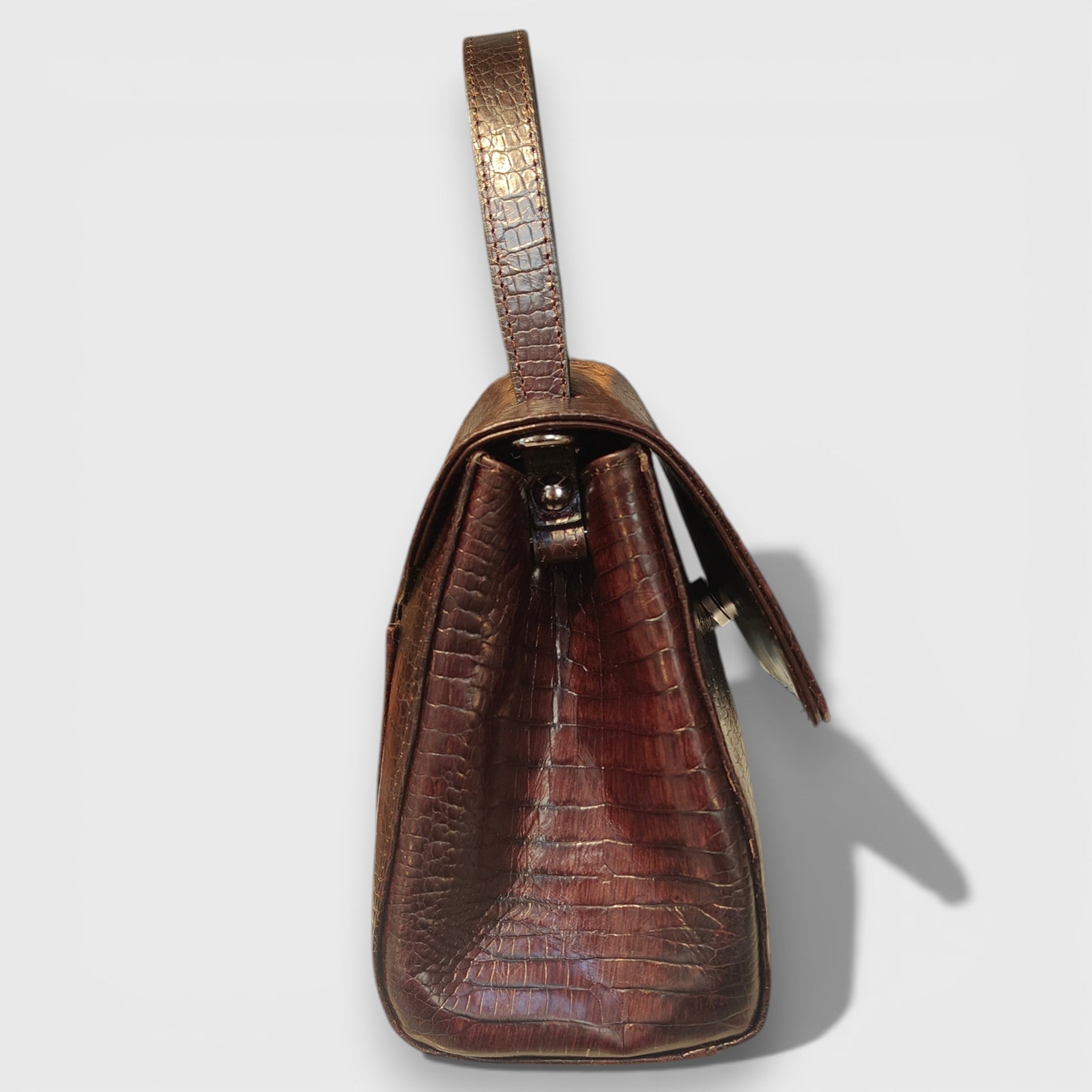 Pelletteria Pelle Nuda Milano, Artigianato Italiano, Vera pelle, Negozio borse donna, Amor marrone cocco