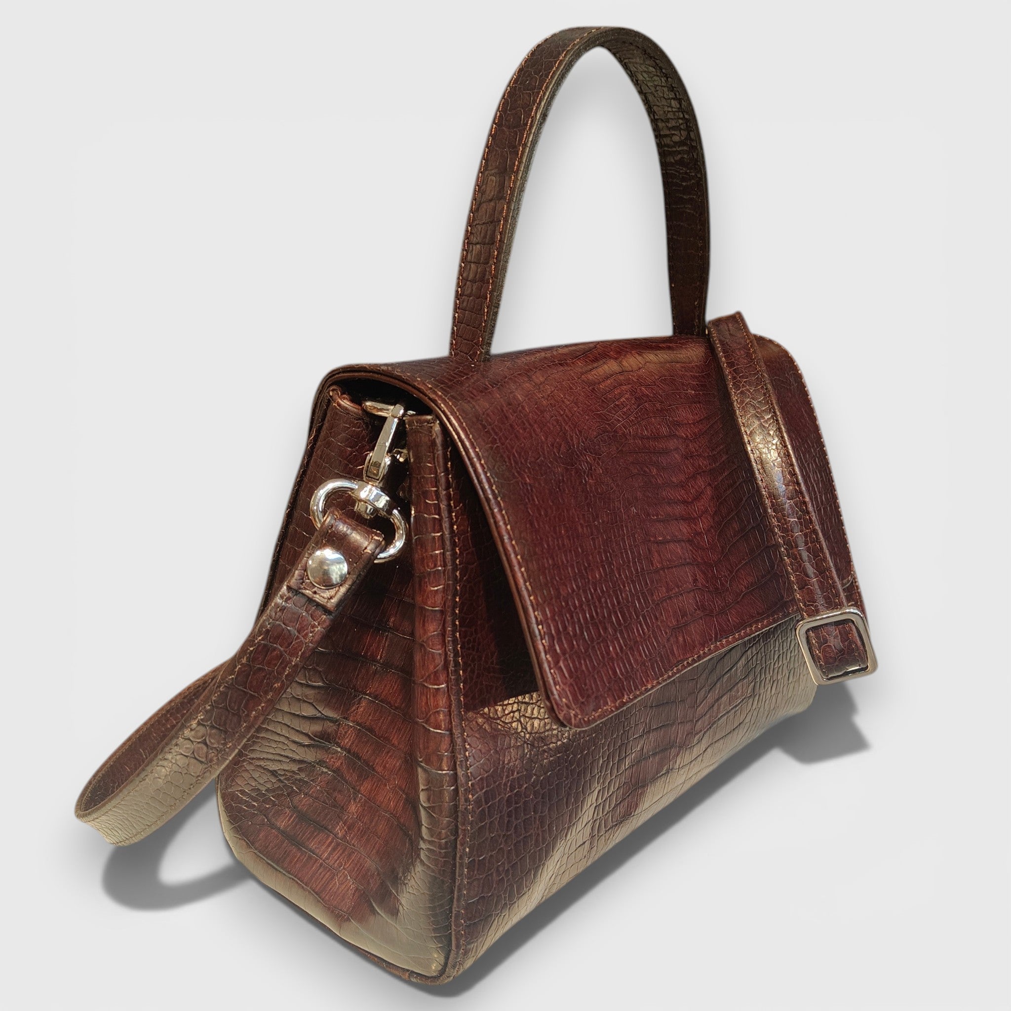 Pelletteria Pelle Nuda Milano, Artigianato Italiano, Vera pelle, Negozio borse donna, Amor marrone cocco