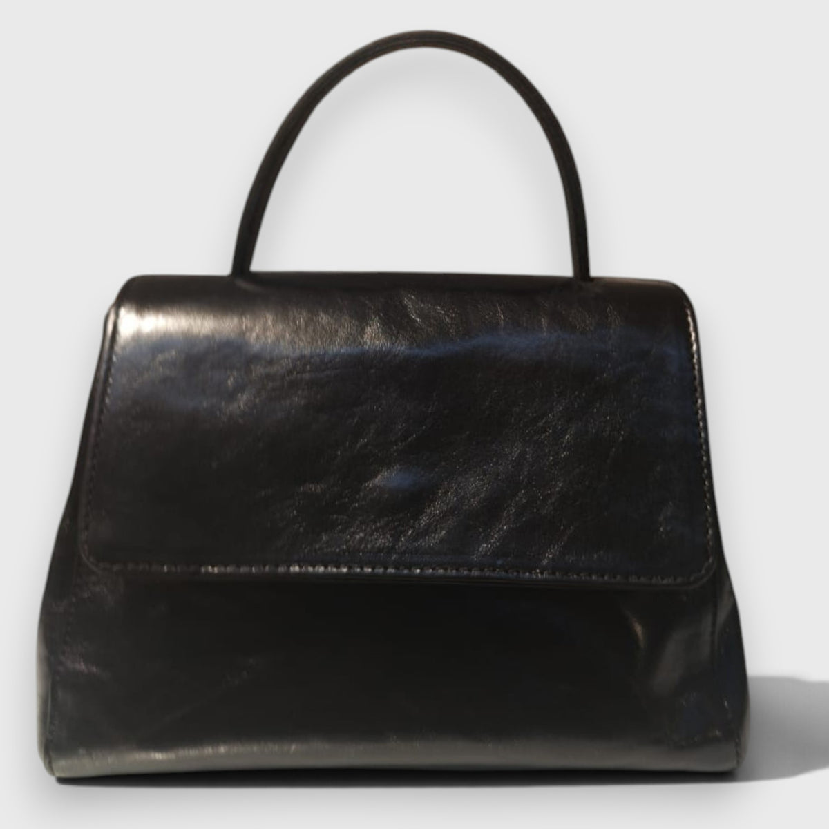 Pelletteria Pelle Nuda Milano, vera pelle italiana, Negozio borse donna, Amor nero lucido