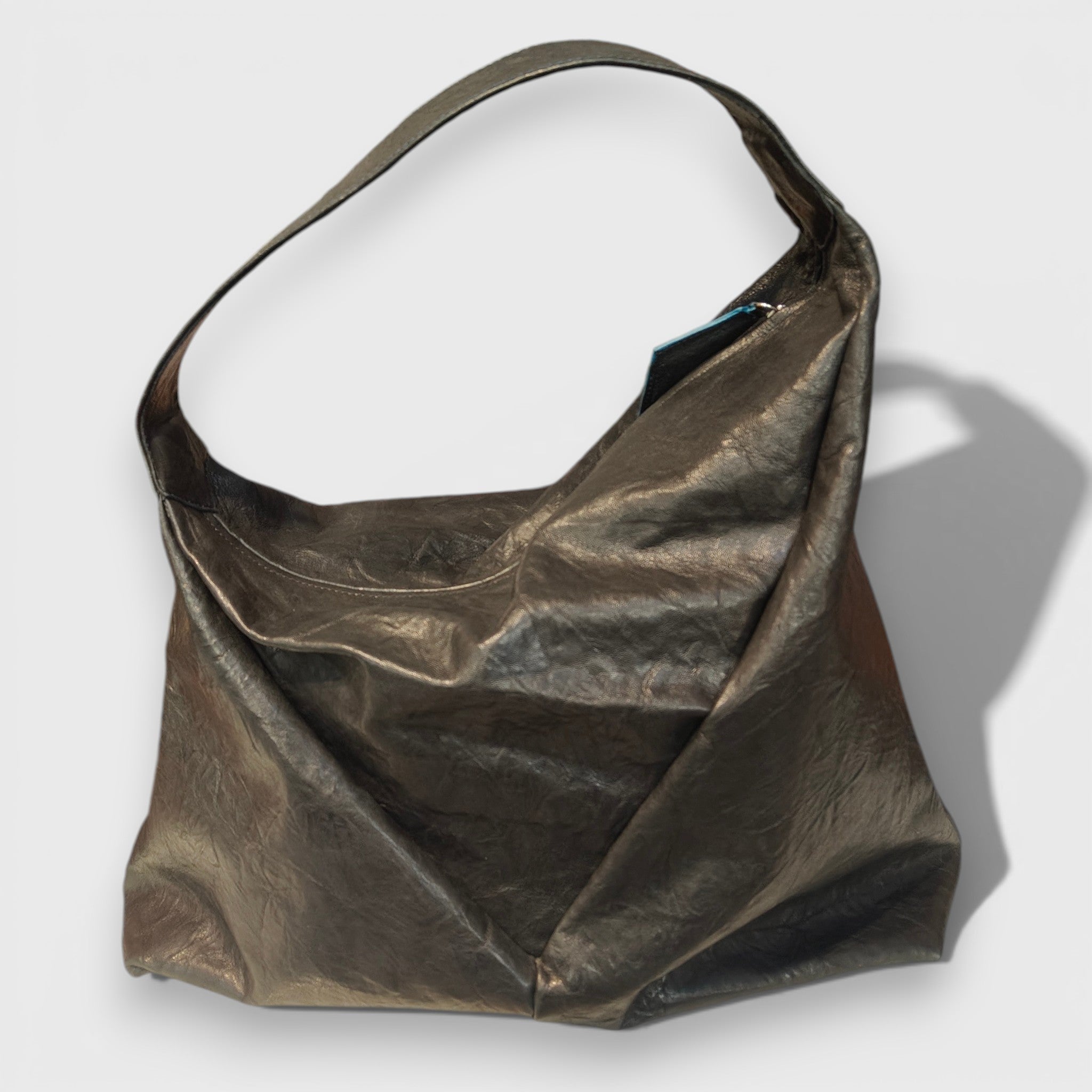 Pelletteria Pelle Nuda Milano, vera pelle, negozio borse donna, Arisa nero