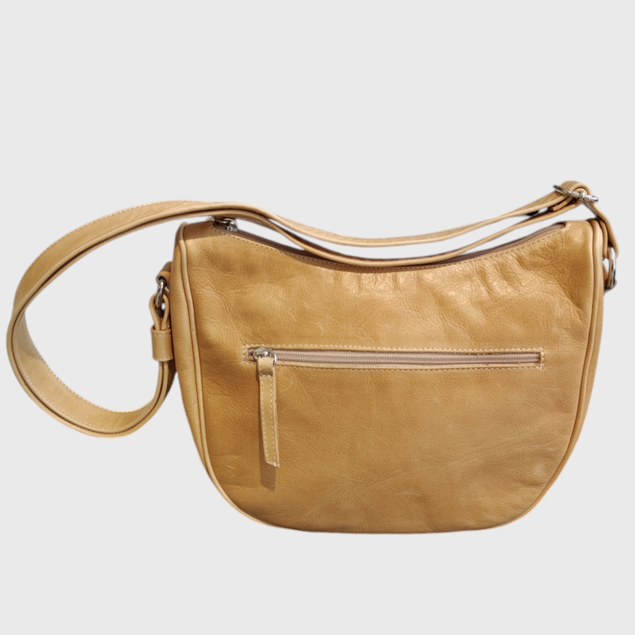 Pelletteria Pelle Nuda Milano, Artigianato italiano, Borsa donna, Vera pelle, Aurora marrone