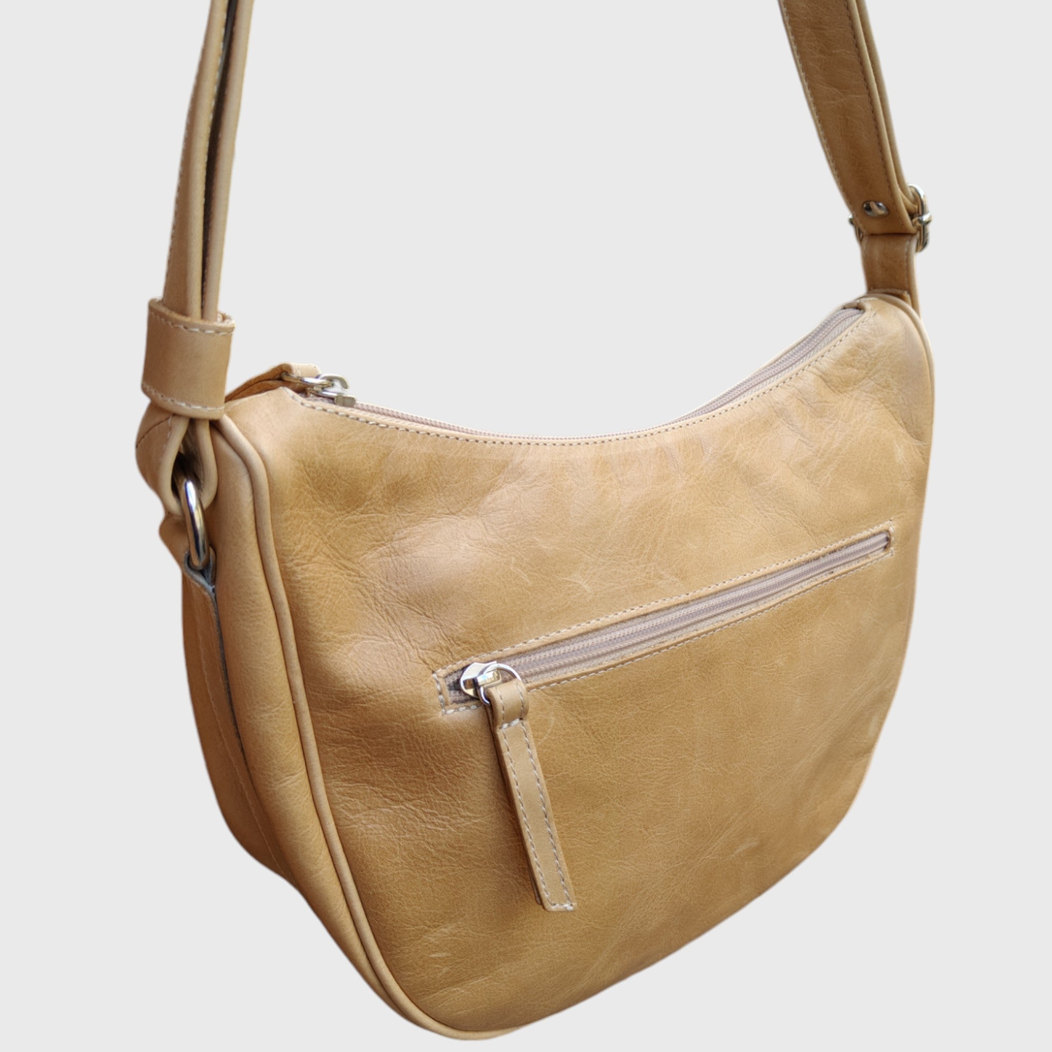 Pelletteria Pelle Nuda Milano, Artigianato italiano, Borsa donna, Vera pelle, Aurora marrone