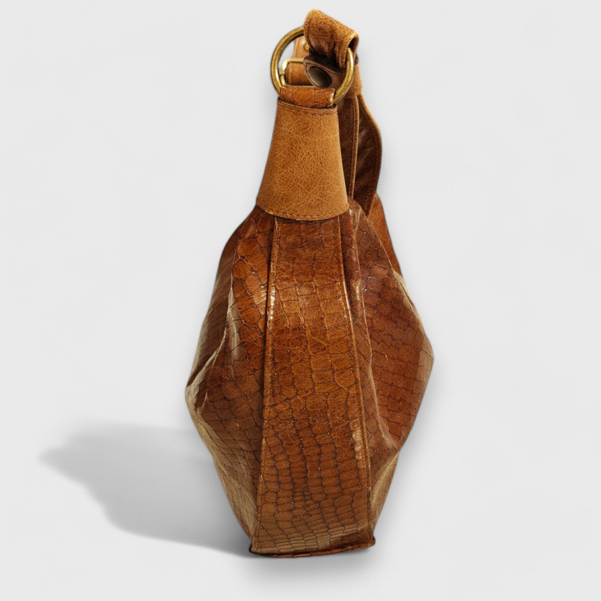 Pelletteria Pelle Nuda Milano, Artigianato italiano, vera belle, negozio borse donna, Banana marrone cocco
