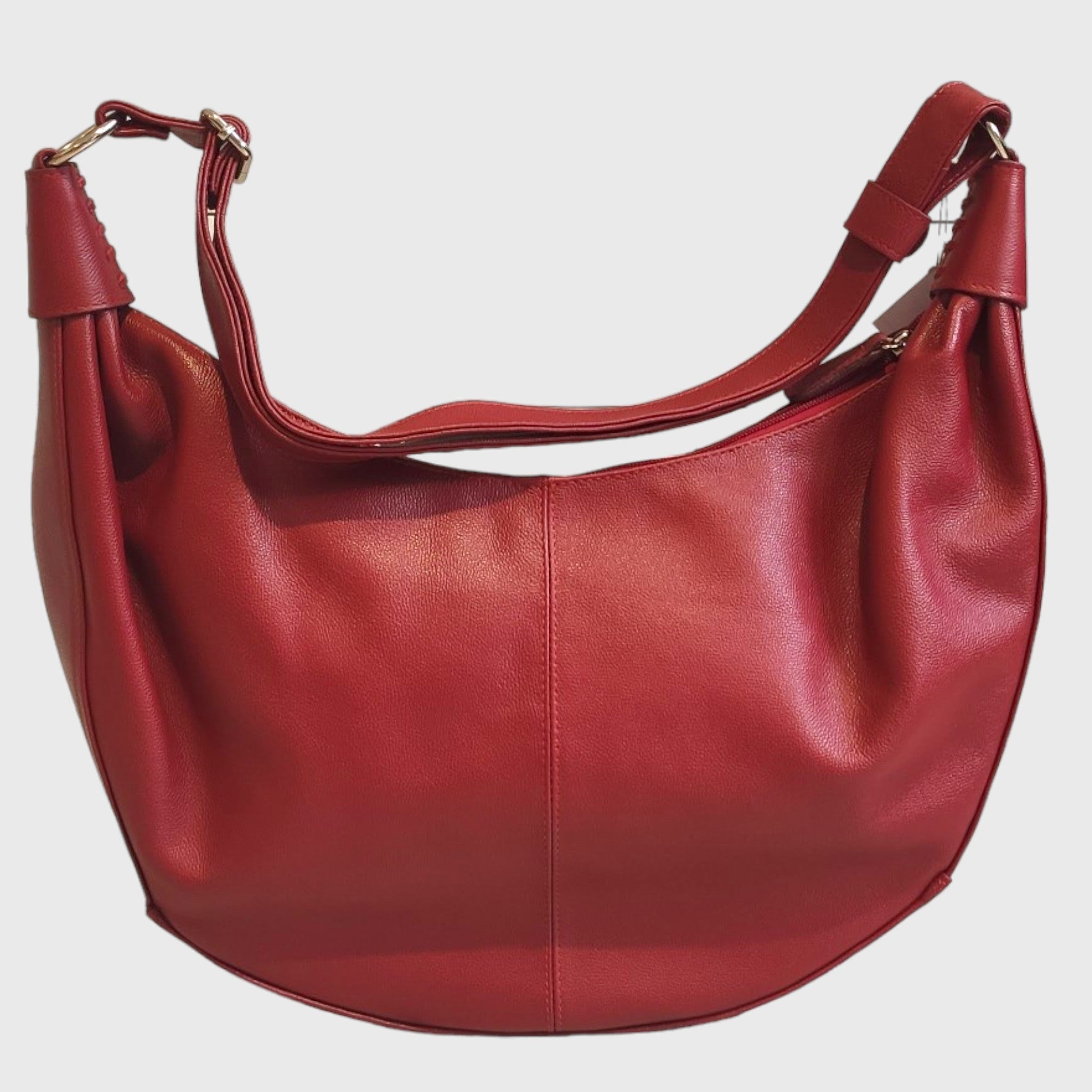 Pelletteria Pelle Nuda Milano, Borsa donna, vera pelle, Banana rossa, Artigianato italiano