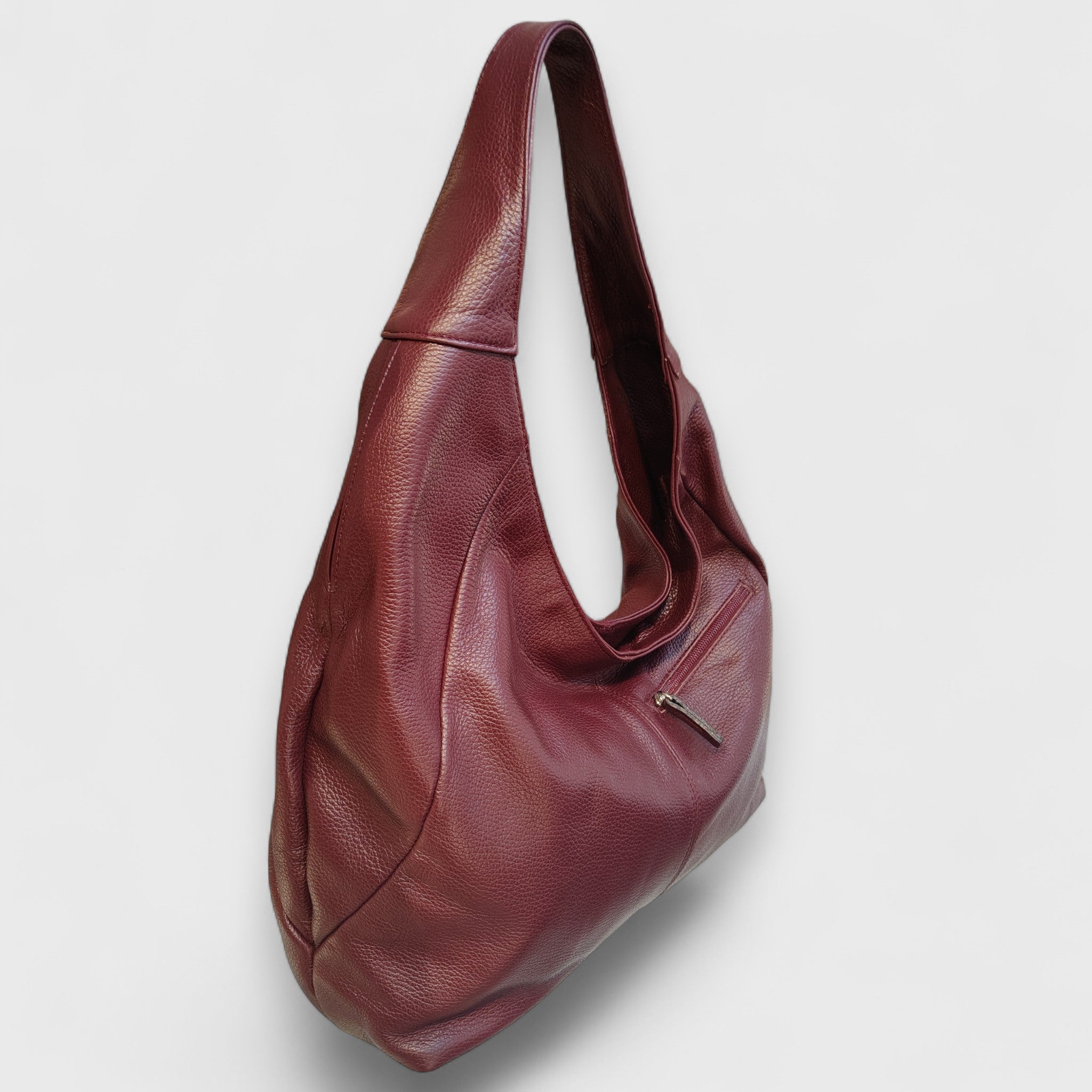 Pelletteria Pelle Nuda Milano, Artigianato Italiano, Vera pelle, Negozio borse donna, Barchetta bordeaux