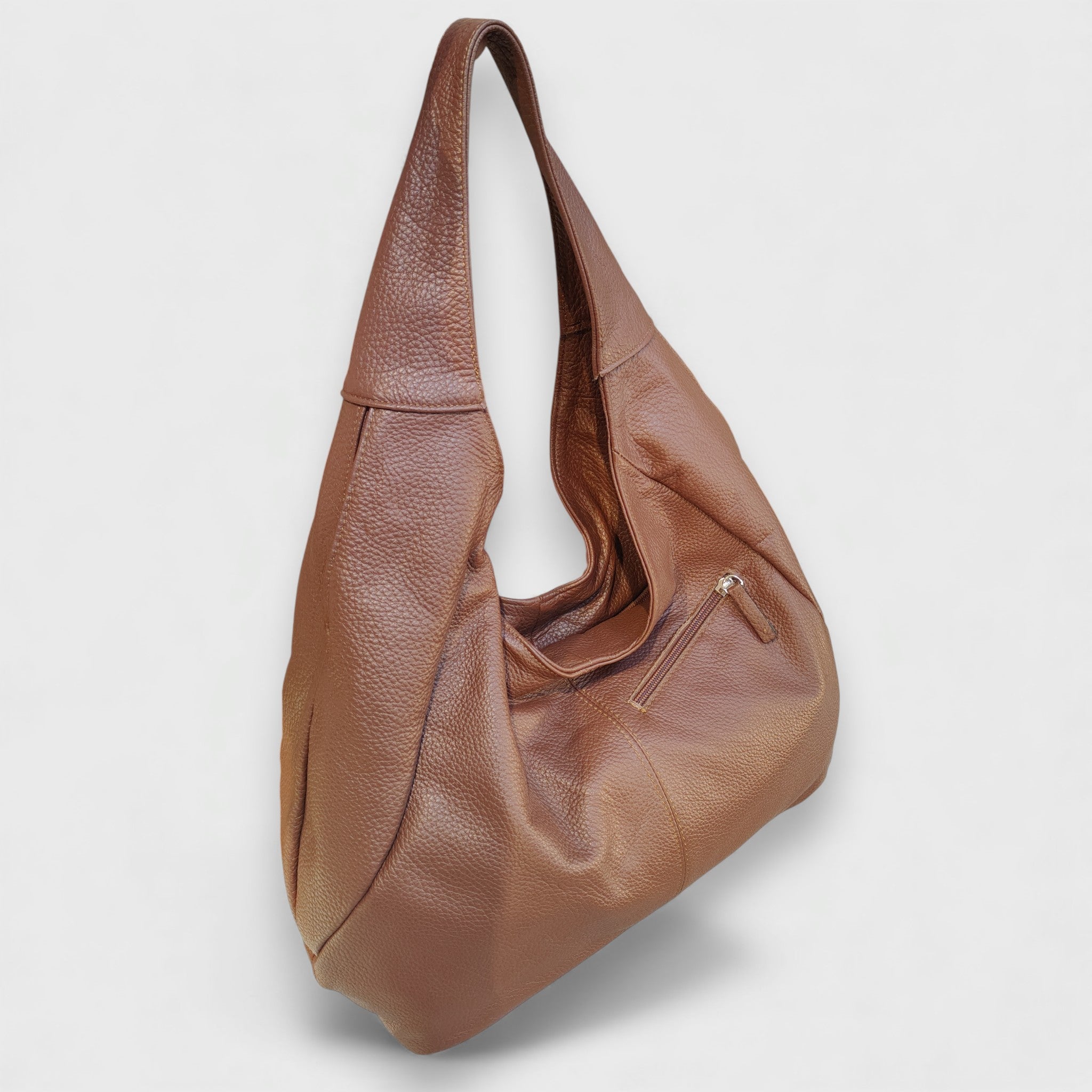 Pelletteria Pelle Nuda Milano, Artigianato Italiano, Vera pelle, Negozio borse donna, Barchetta marrone