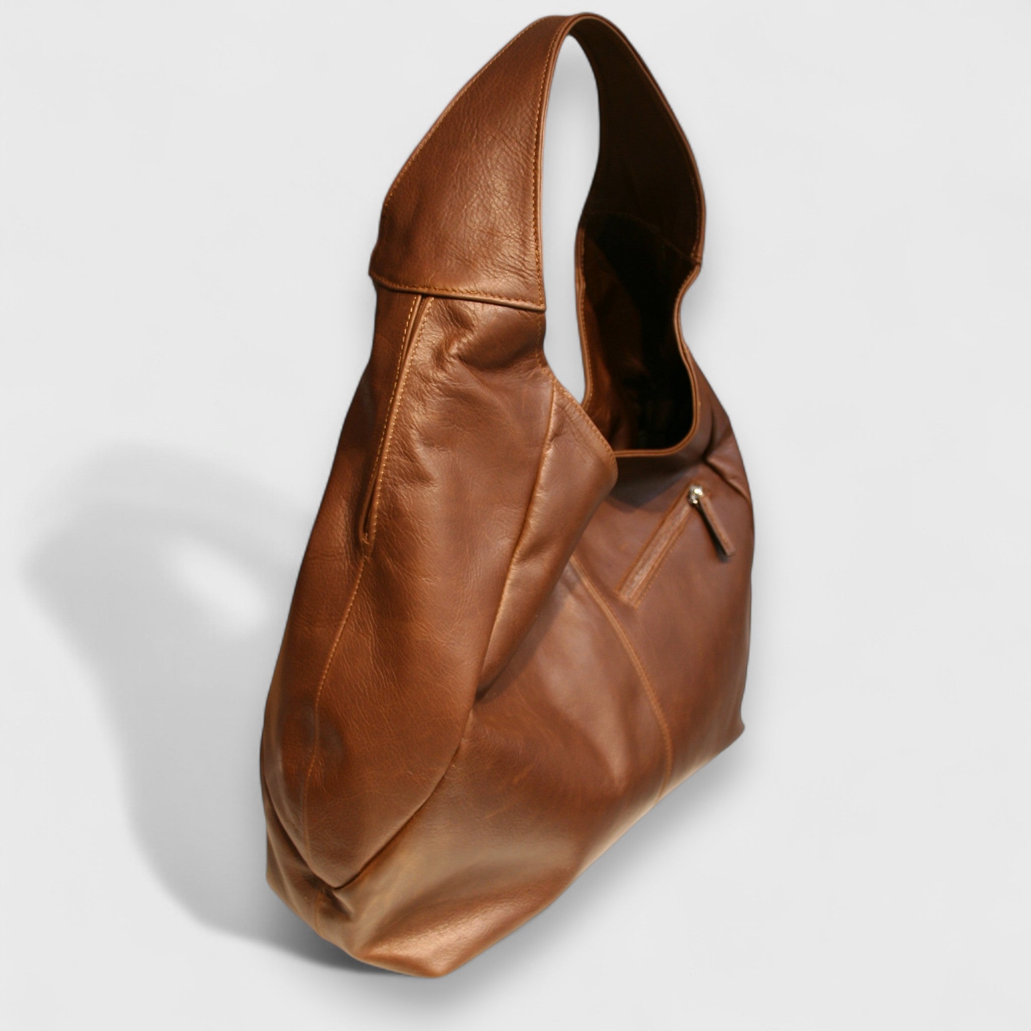 Pelletteria Pelle Nuda Milano, Artigianato Italiano, Vera Pelle, Negozio borse donna, Barchetta marrone