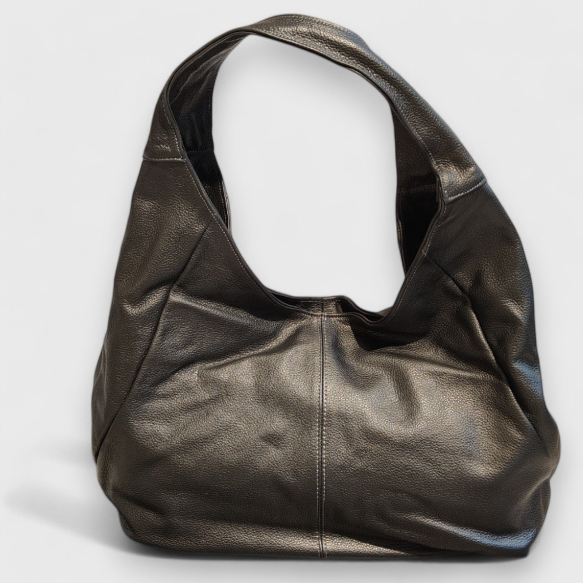 Pelletteria Pelle Nuda Milano, artigianato Italiano, vera pelle, borsa donna, Barchetta nera