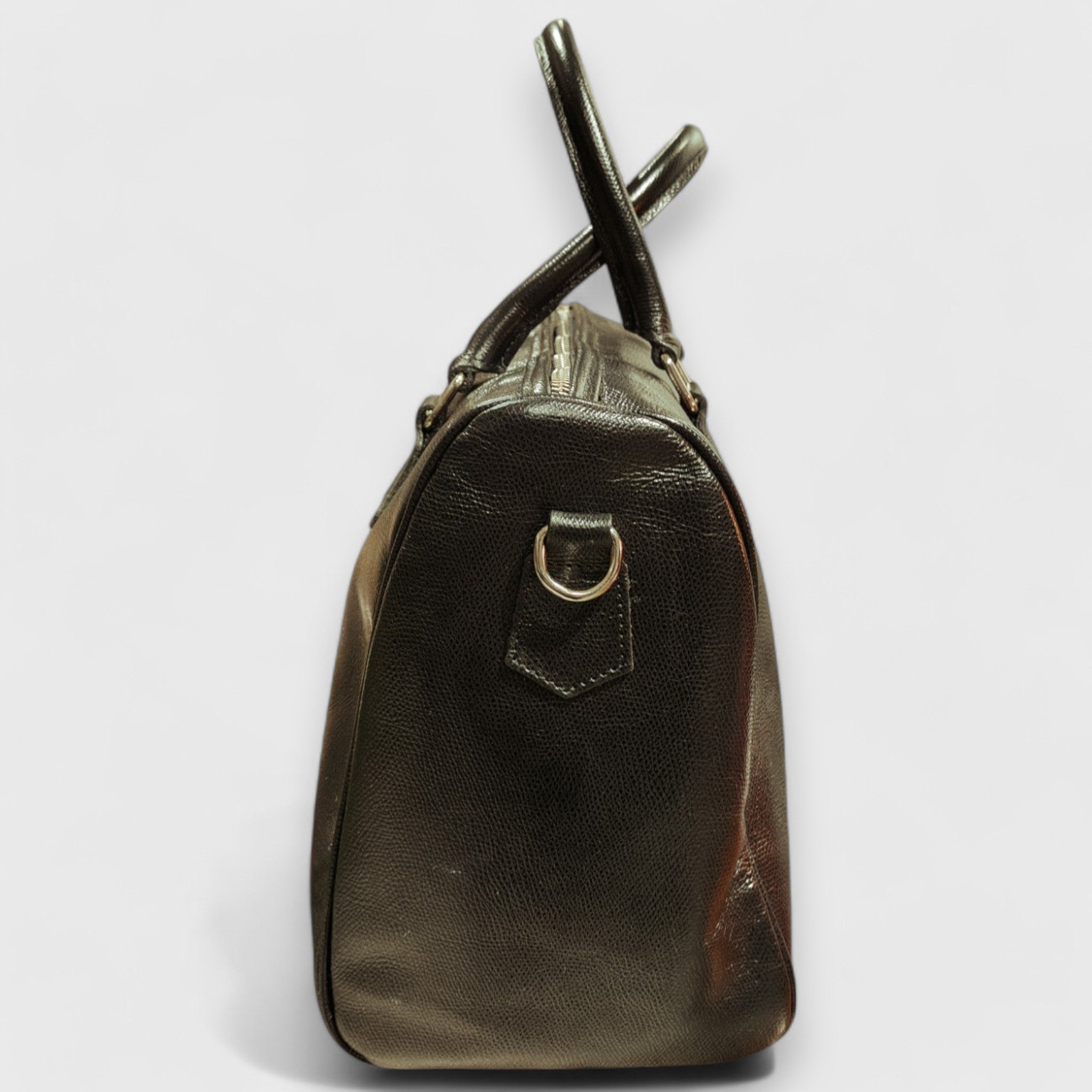 Pelletteria Pelle Nuda Milano, Artigianato italiano, vera pelle, borsa donna, Baule grande nero