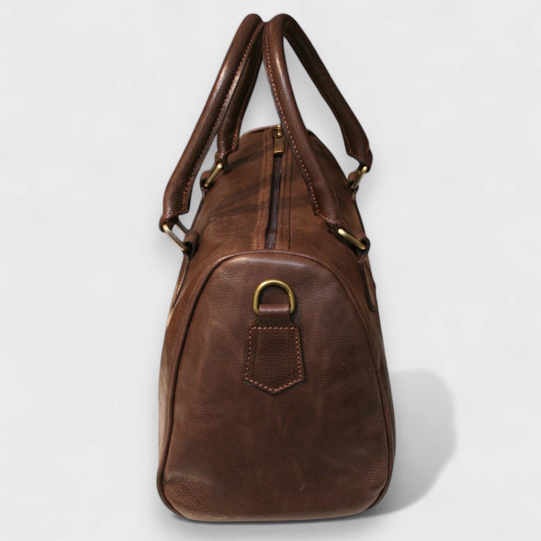 Pelletteria Pelle Nuda Milano, Artigianato Italiano, Vera pelle, Negozio borse donna, Baule medio marrone