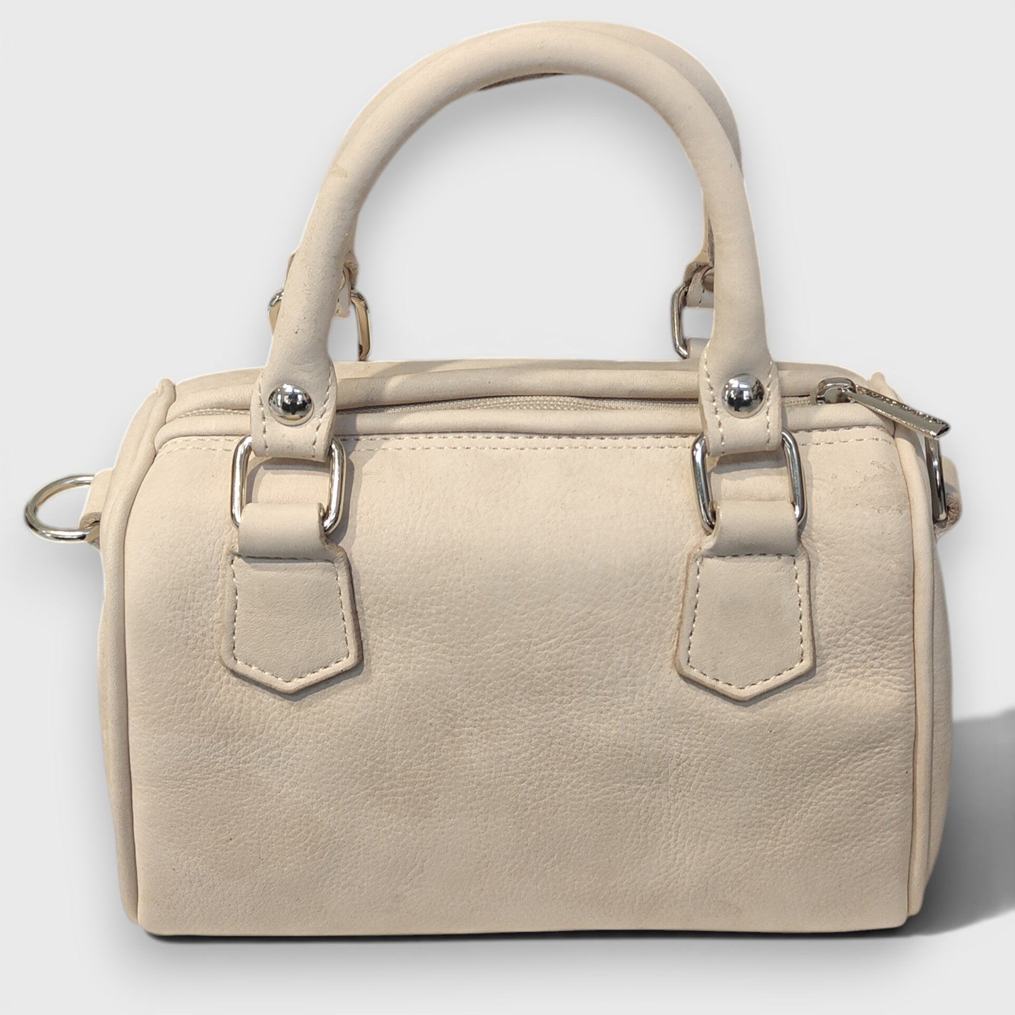 Pelletteria Pelle Nuda Milano, Vera pelle italiana, Negozio borse donna, Bauletto mini avorio