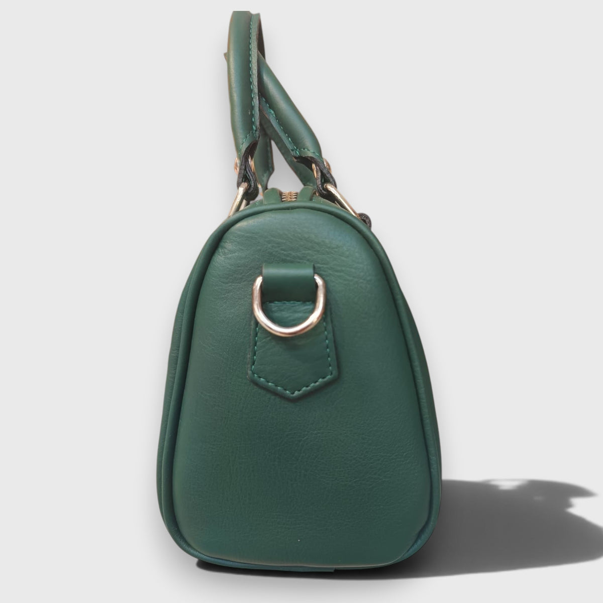 Pelletteria Pelle Nuda Milano, Vera pelle italiana, negozio borse donna, bauletto mini verde