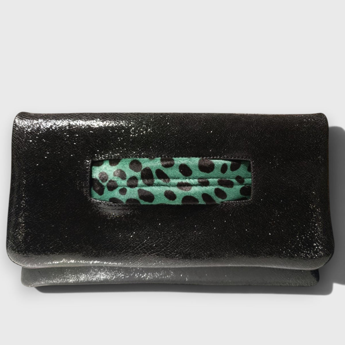 Pelletteria Pelle Nuda Milano, Vera Pelle Italiana, Negozio borse donna, Bea nero verde