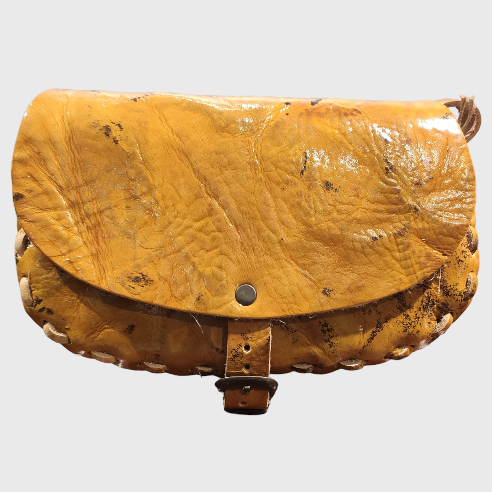 Borsa donna, borsa in pelle, vera pelle, Bomboniera Mini Giallo, artigianato italiano, Pelletteria Pelle Nuda