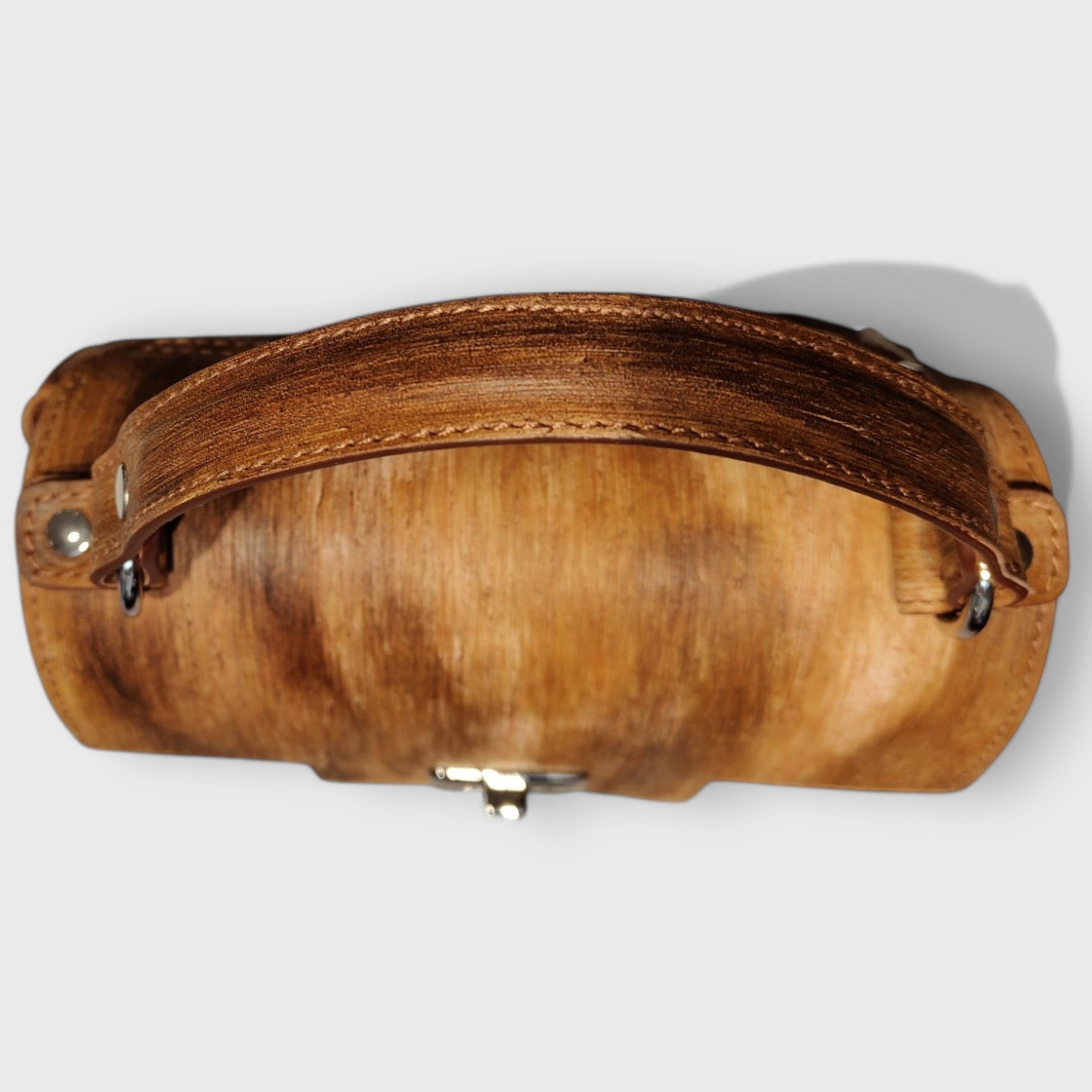 Pelletteria Pelle Nuda Milano, Borsa in pelle, negozio borse donna, Vera pelle, Bomboniera Alda marrone
