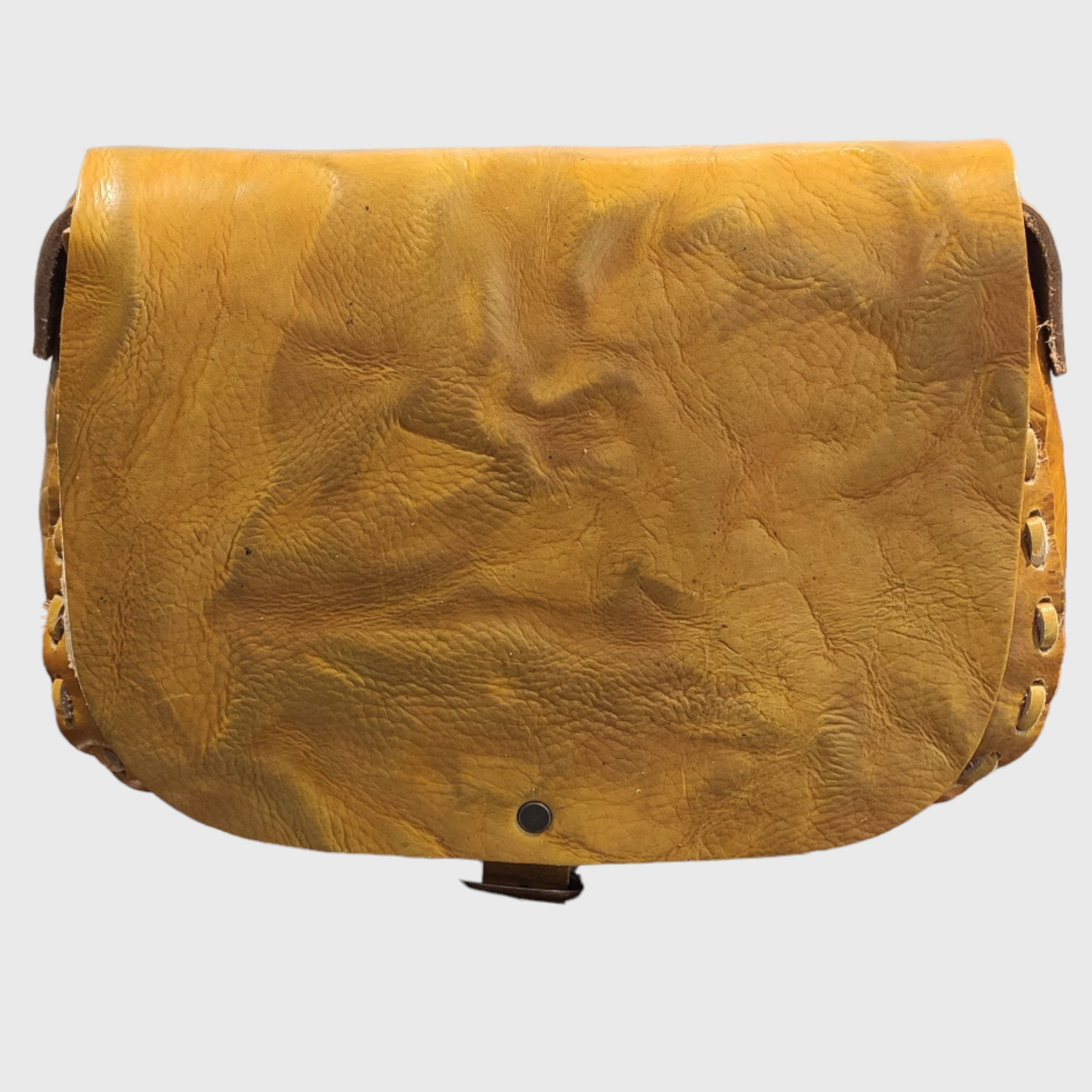 Borsa donna, borsa in pelle, vera pelle, Bomboniera Giallo, artigianato italiano, Pelletteria Pelle Nuda