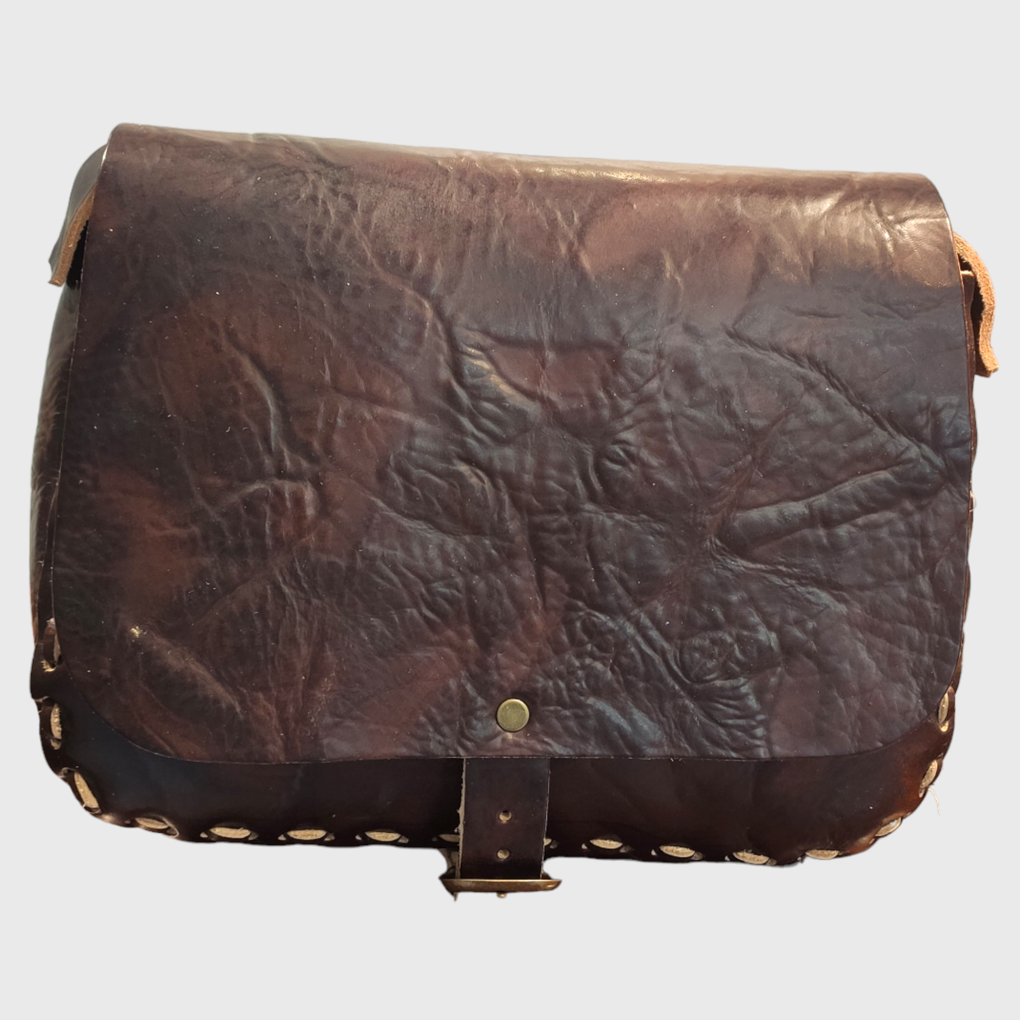 Borsa donna, borsa in pelle, vera pelle, Bomboniera Marrone, artigianato italiano, Pelletteria Pelle Nuda