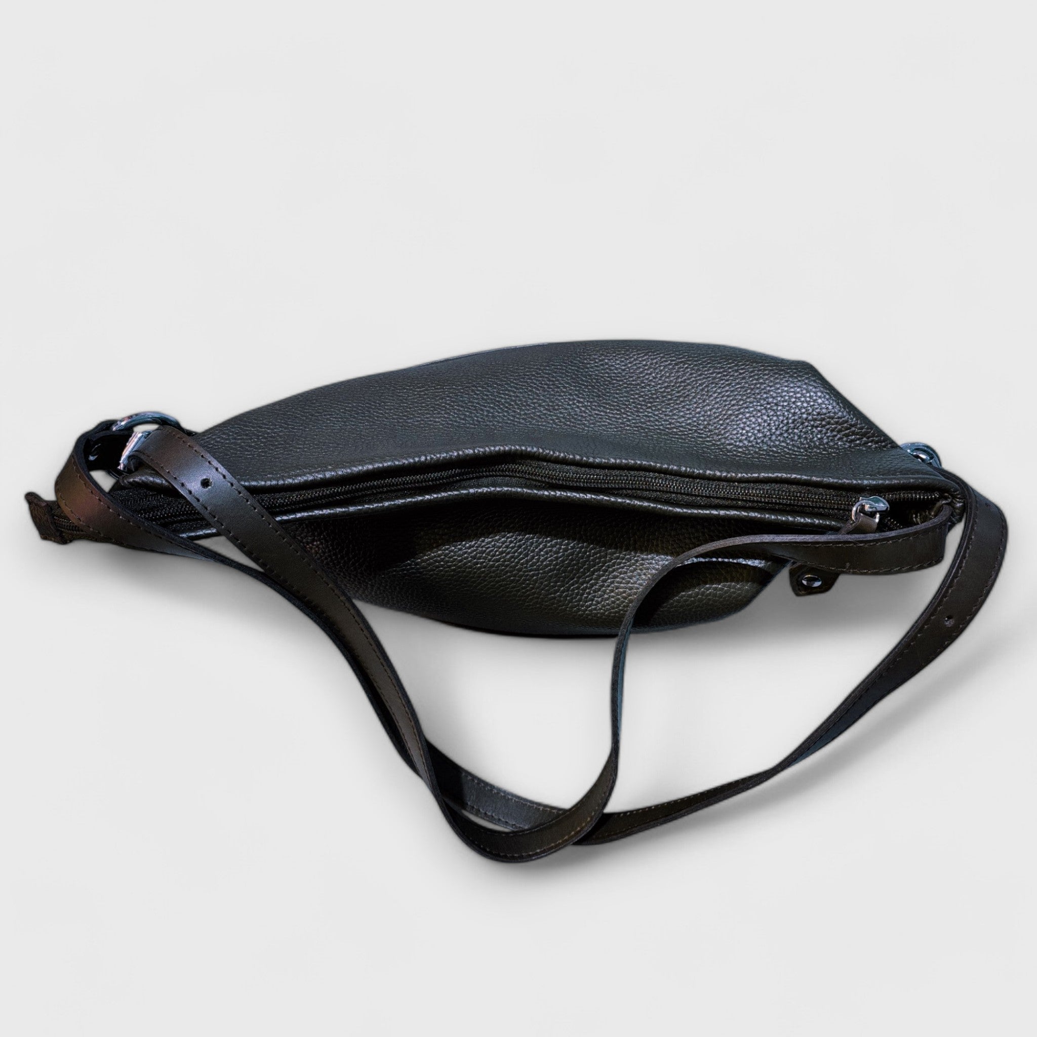 BORSA ZAINO in pelle colore blu