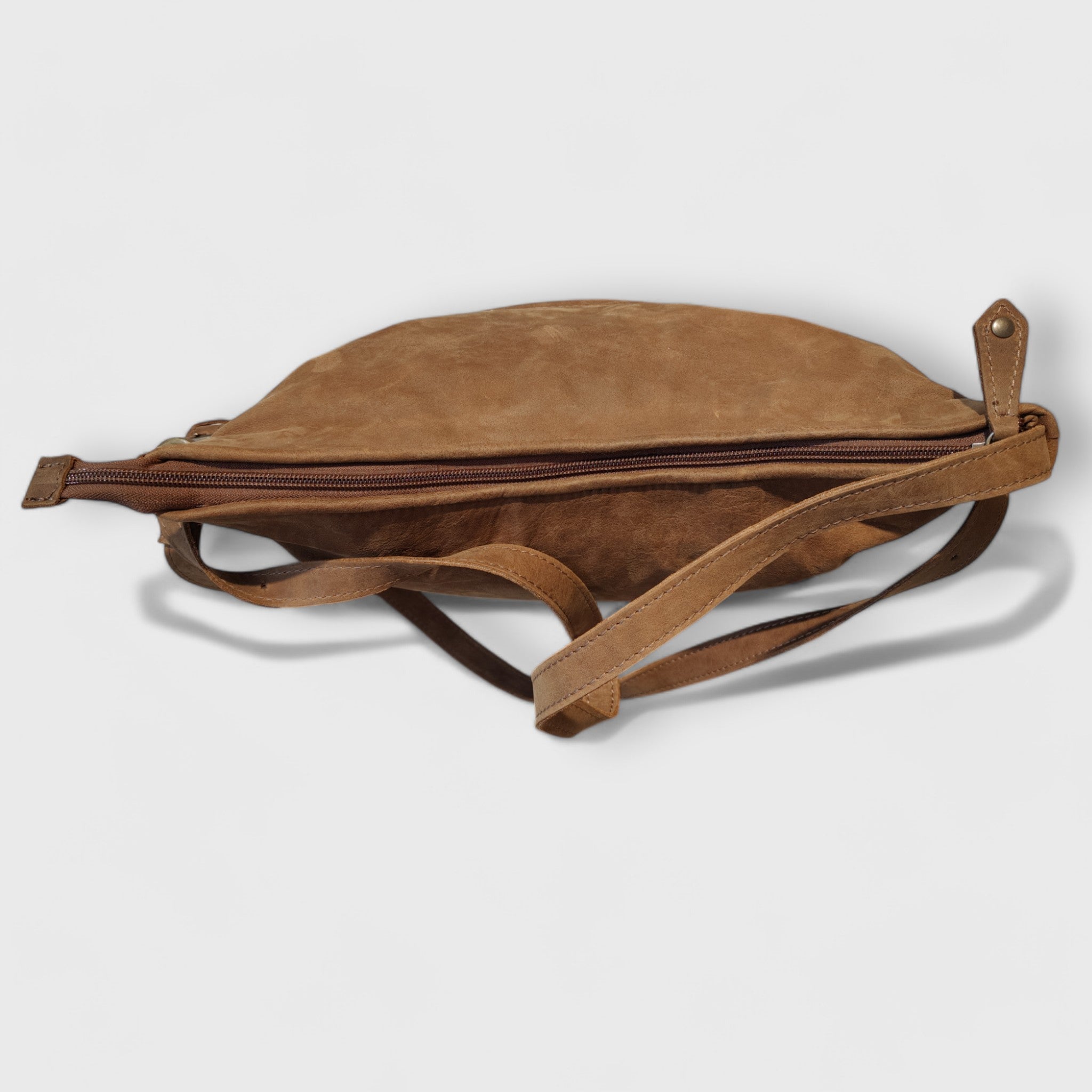 Pelletteria Pelle Nuda Milano, Artigianato italiano, vera pelle, borsa donna, Borsa zaino marrone
