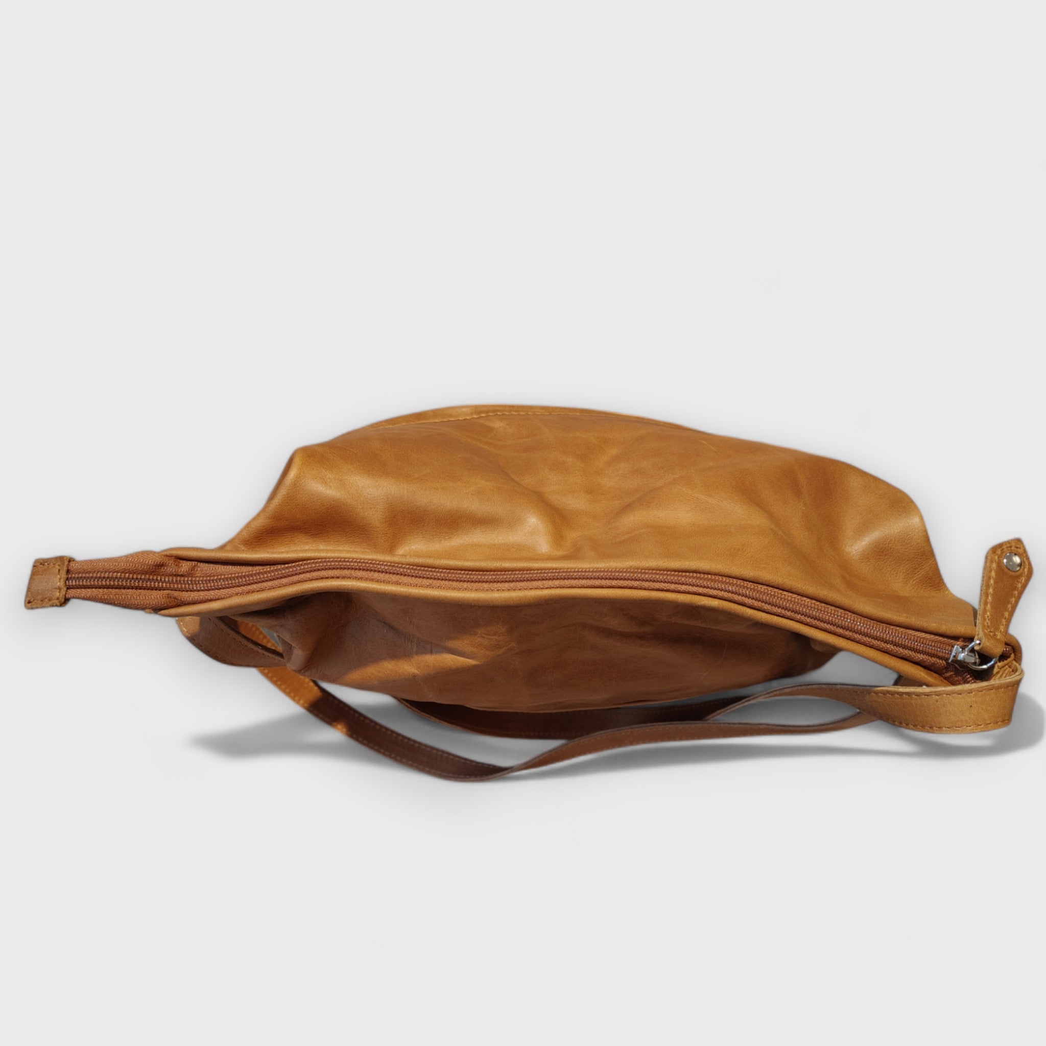 Pelletteria Pelle Nuda Milano, Artigianato italiano, Vera pelle, Borsa donna, Borsa zaino miele