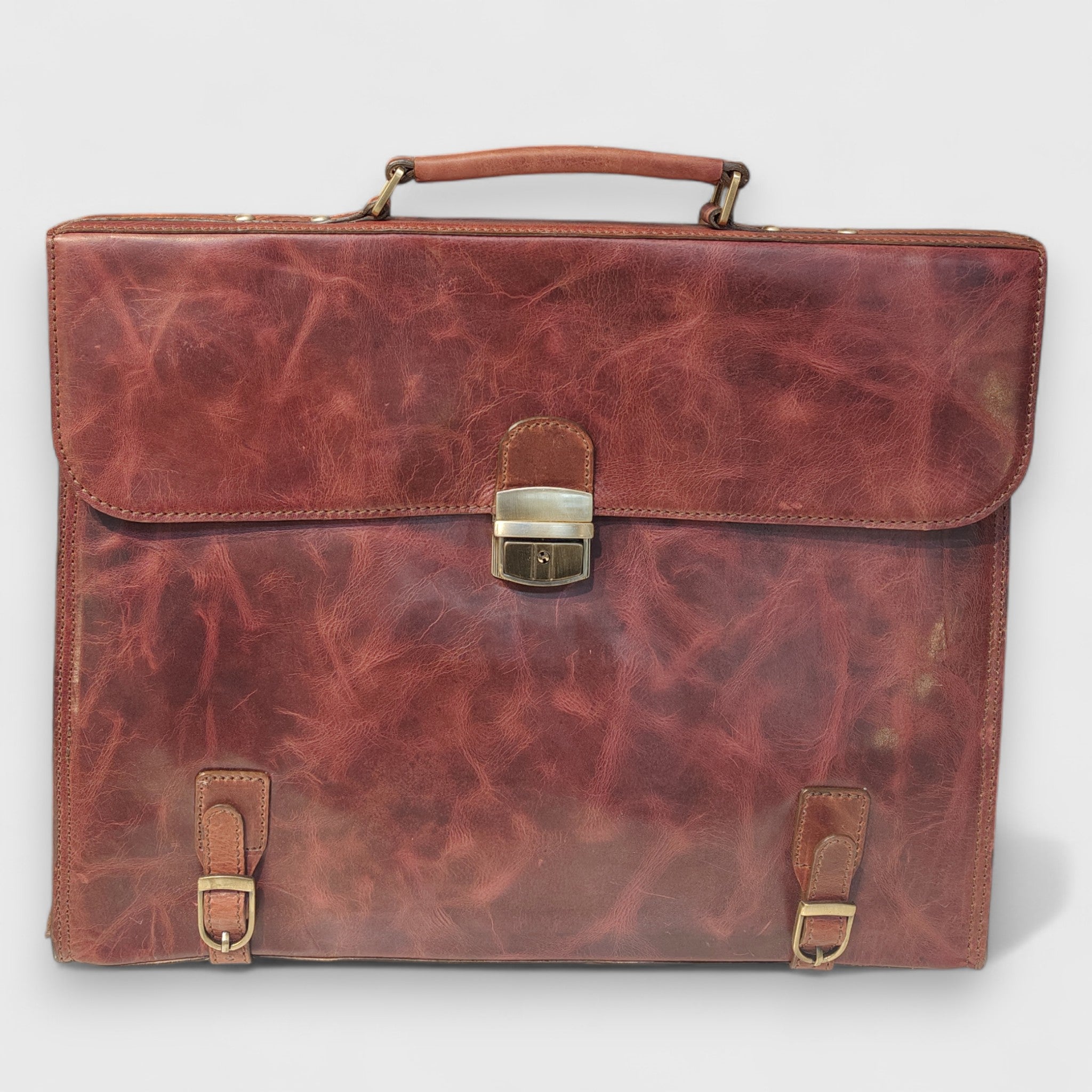 Pelletteria Pelle Nuda Milano, Artigianato Italiano, Vera pelle, Negozio borse donna uomo, Cartella professionale marrone