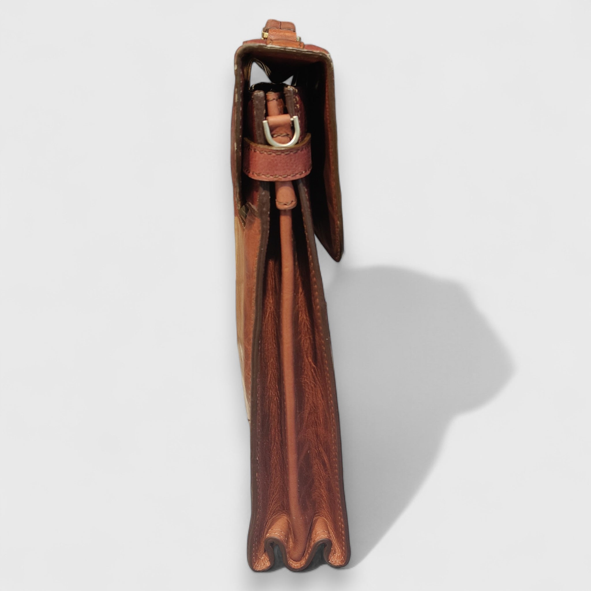 Pelletteria Pelle Nuda Milano, Artigianato Italiano, Vera pelle, Negozio borse donna uomo, Cartella professionale marrone