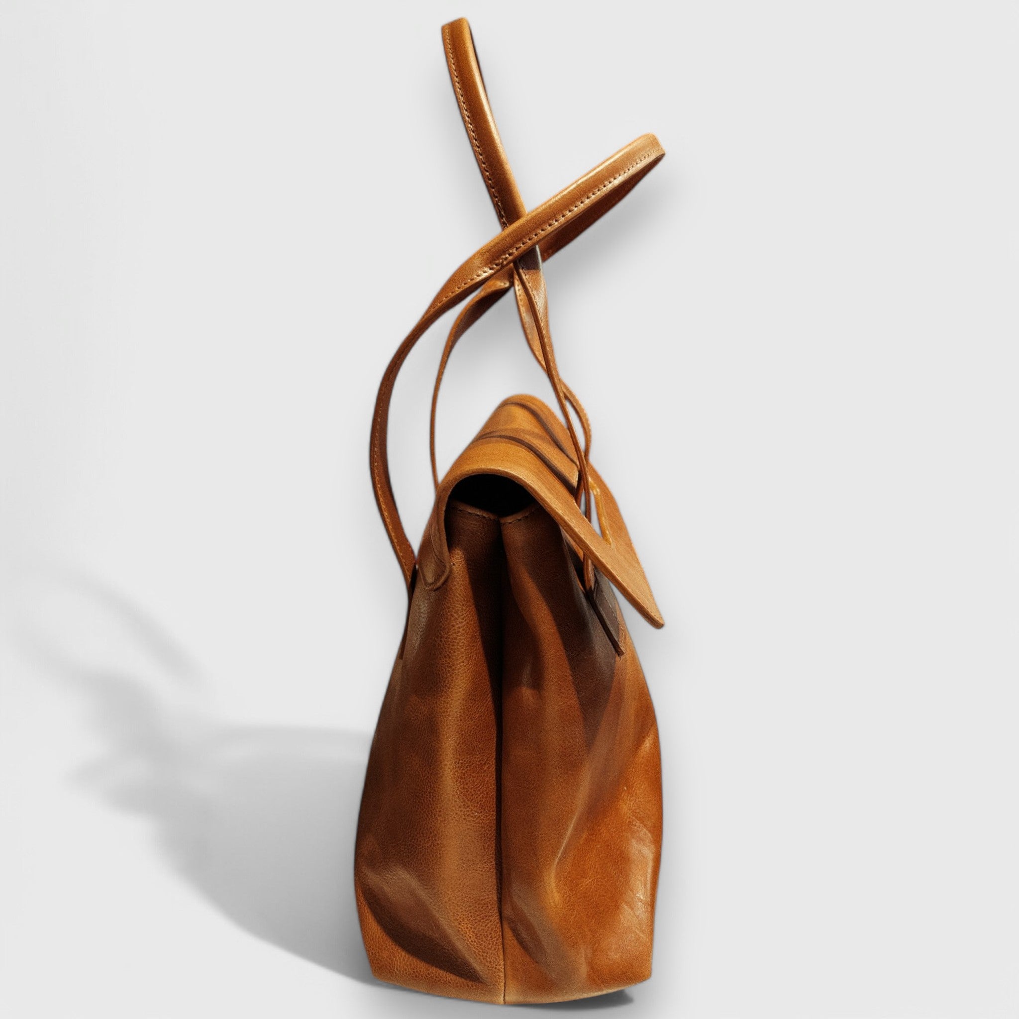 Pelletteria Pelle Nuda Milano, Artigianato Italiano, Vera pelle, Negozio borse donna, Chiara media marrone