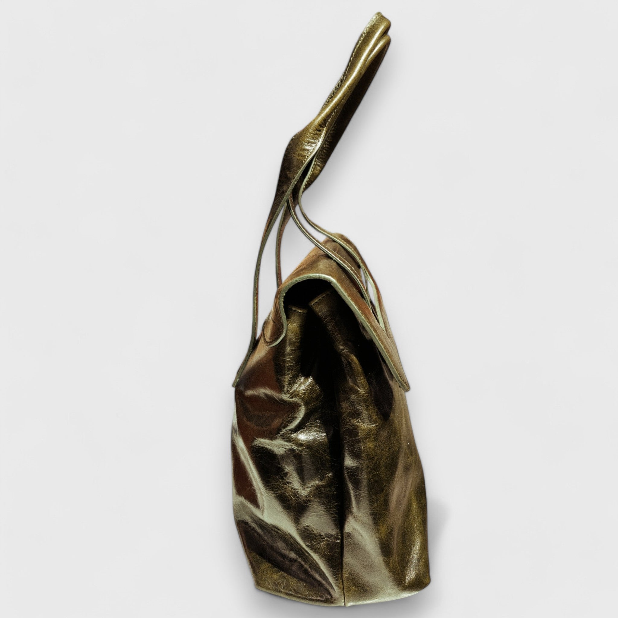 Pelletteria Pelle Nuda Milano, Artigianato Italiano, Vera pelle, Negozio borse donna, Chiara media verde