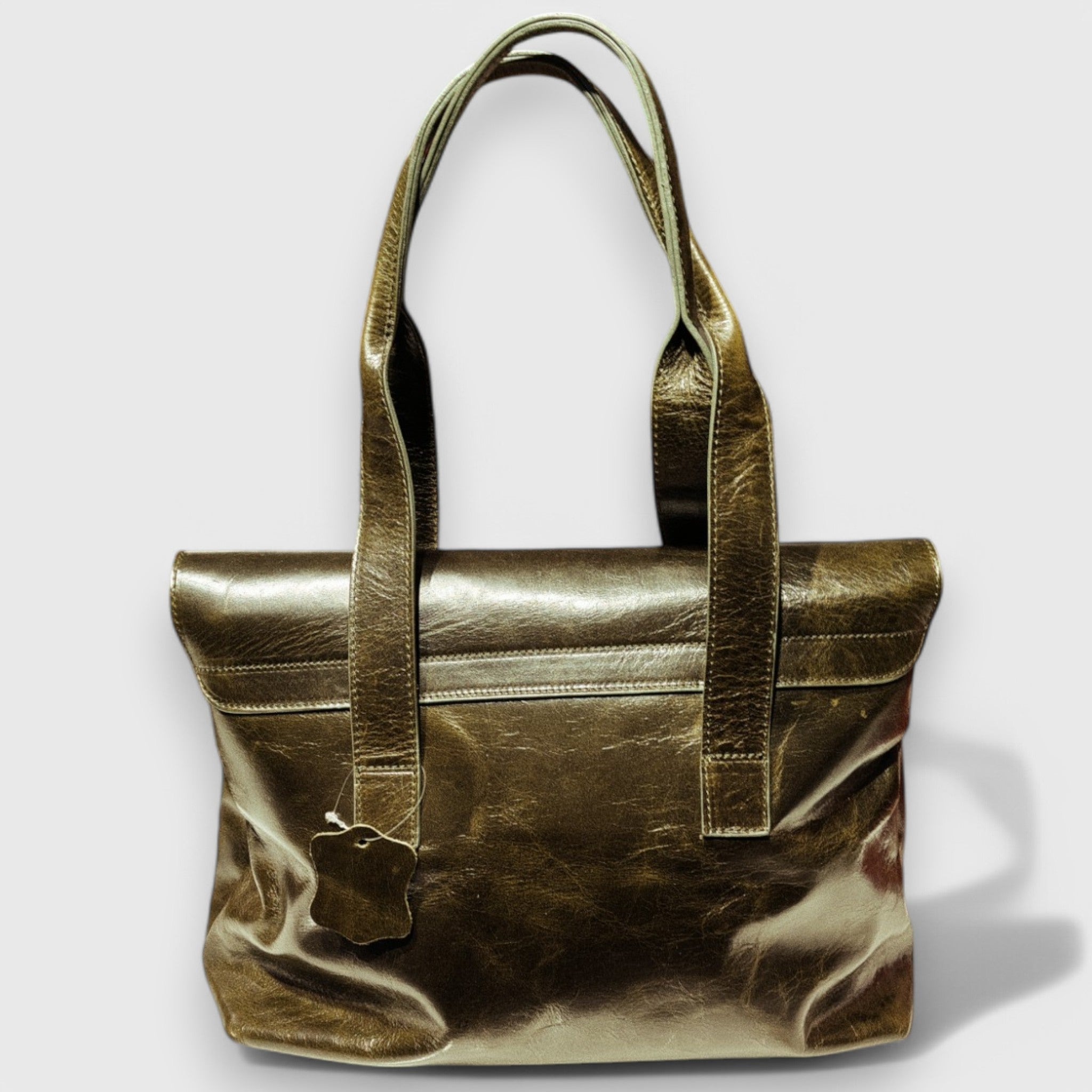 Pelletteria Pelle Nuda Milano, Artigianato Italiano, Vera pelle, Negozio borse donna, Chiara media verde