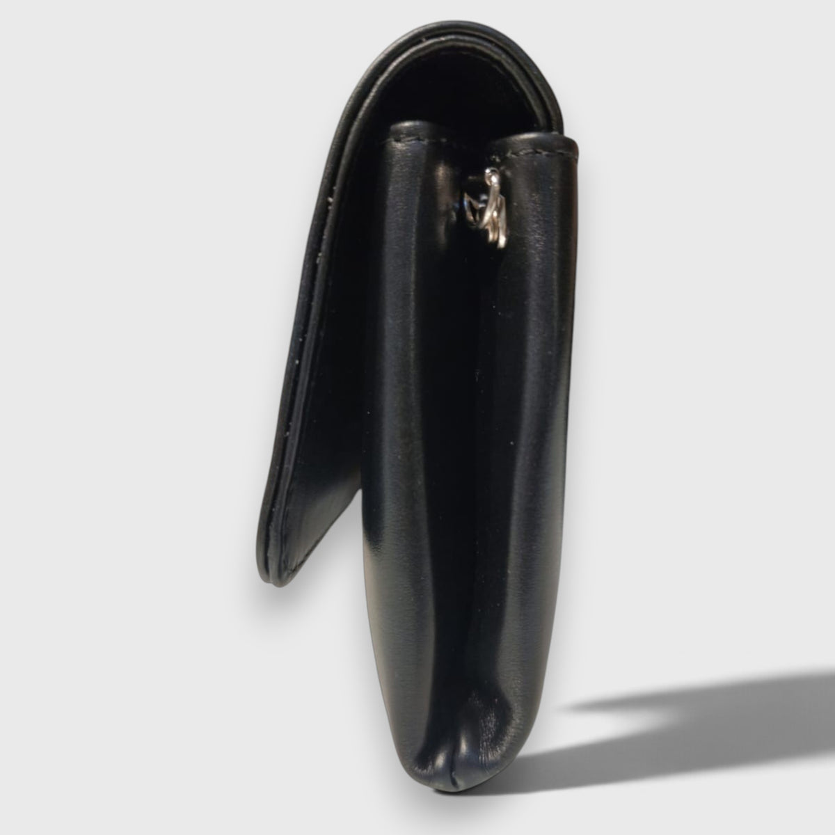 Pelletteria Pelle Nuda Milano, Vera pelle italiana, Negozio borse donna, Clutch nero lucido