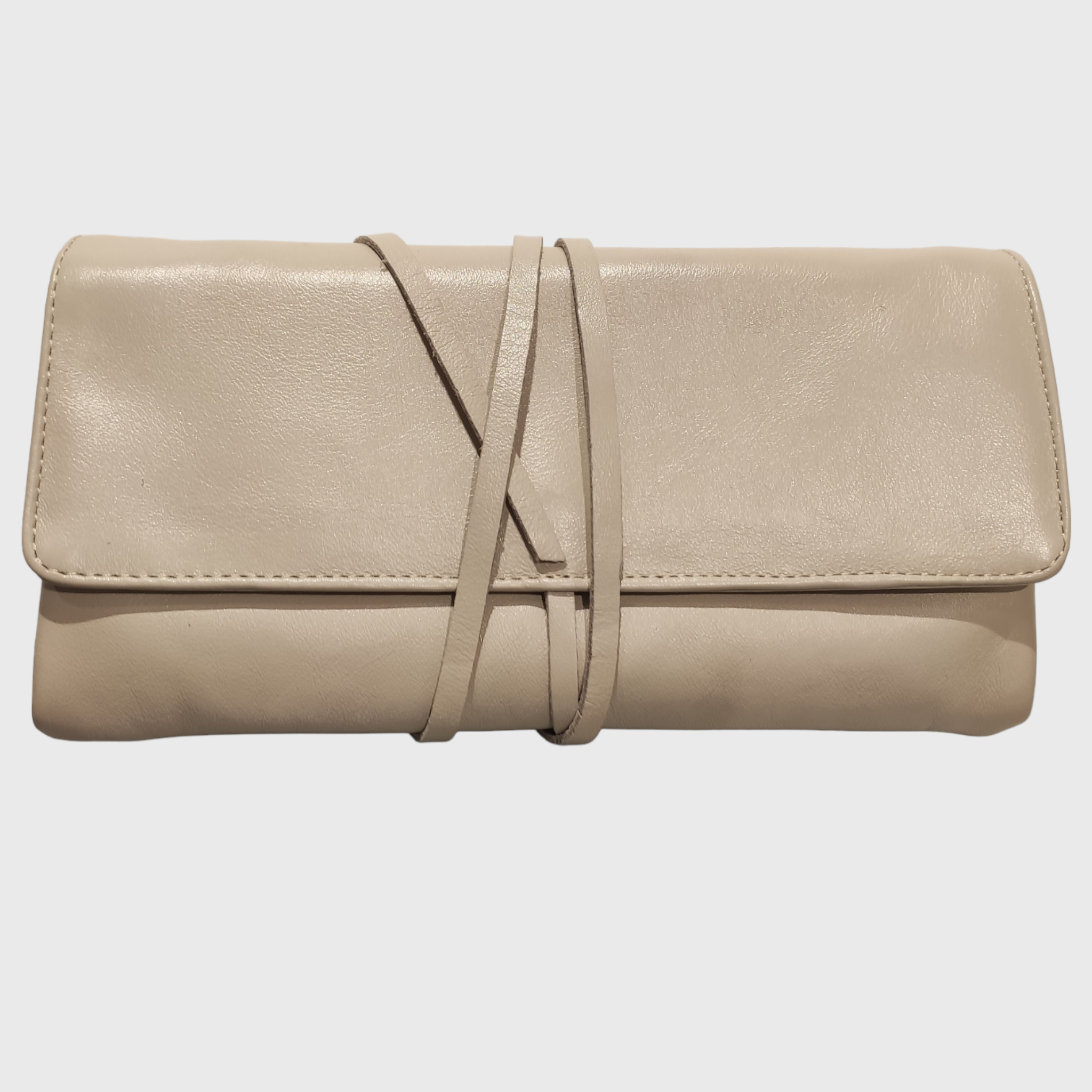 Borsa donna, Borsa in pelle, vera pelle, Clutch panna, artigianato italiano, Pelle Nuda