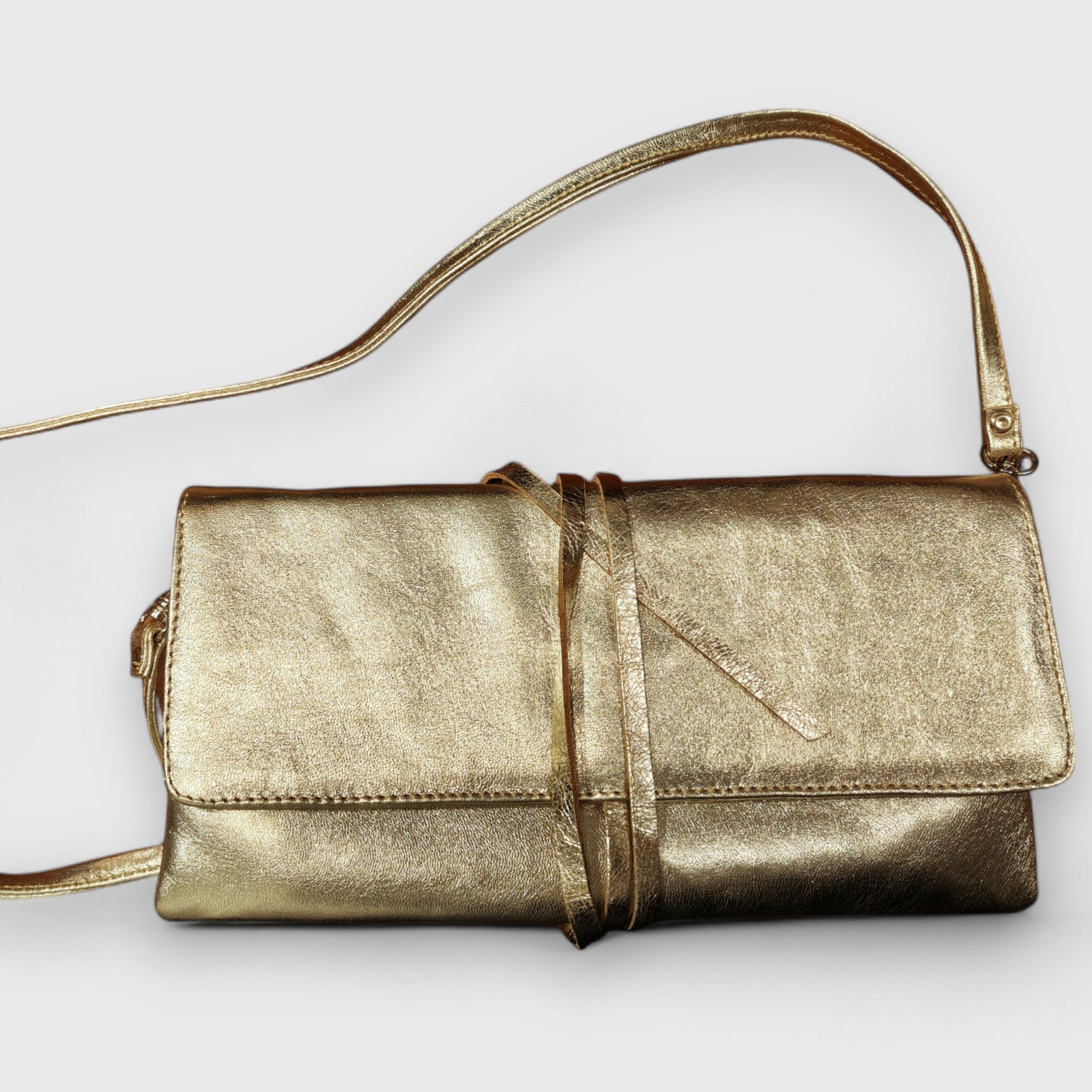 Pelletteria Pelle Nuda Milano, Artigianato italiano, vera pelle, borsa donna, Clutch platino