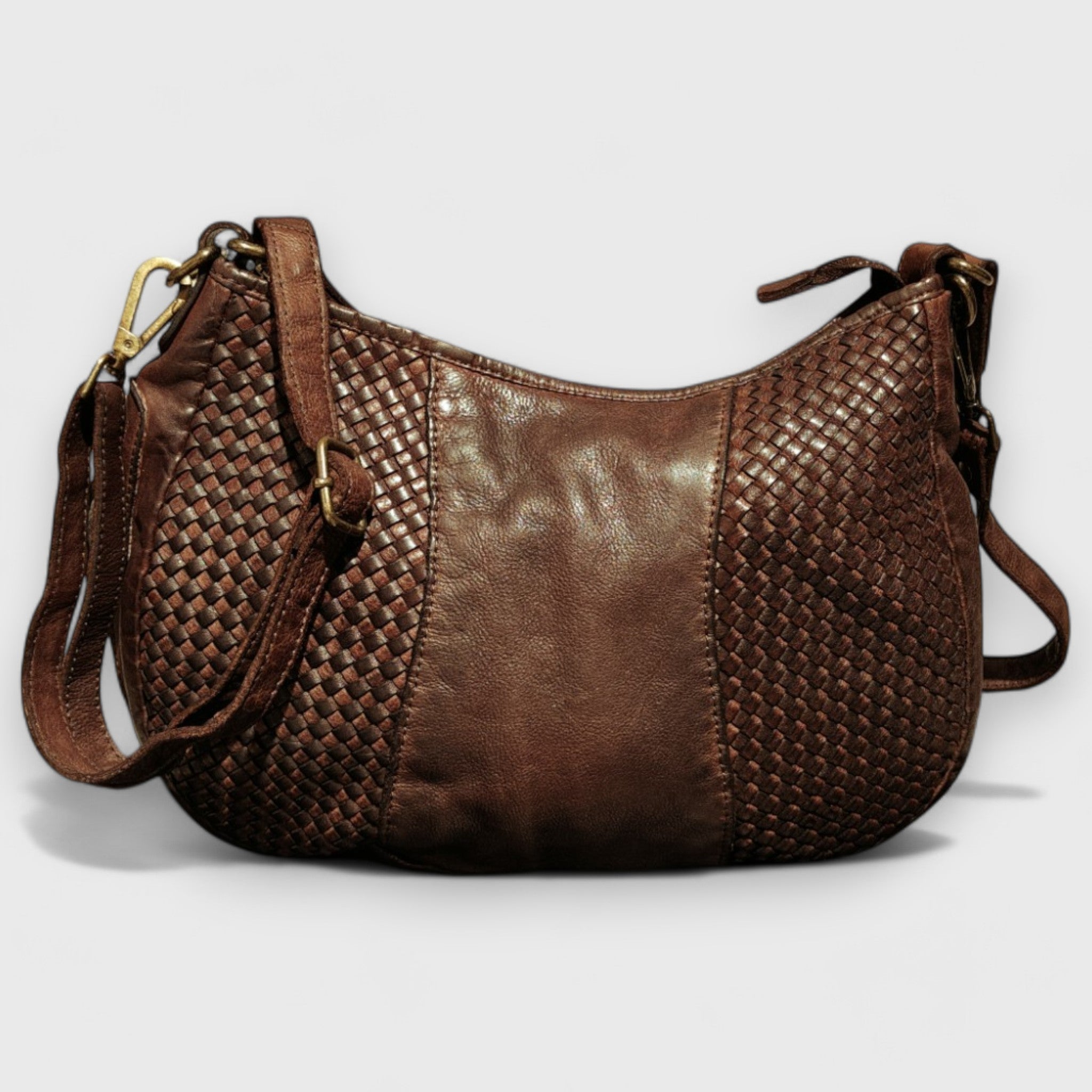 Pelletteria Pelle Nuda Milano, Artigianato italiano, vera pelle, borsa donna, Corinna marrone