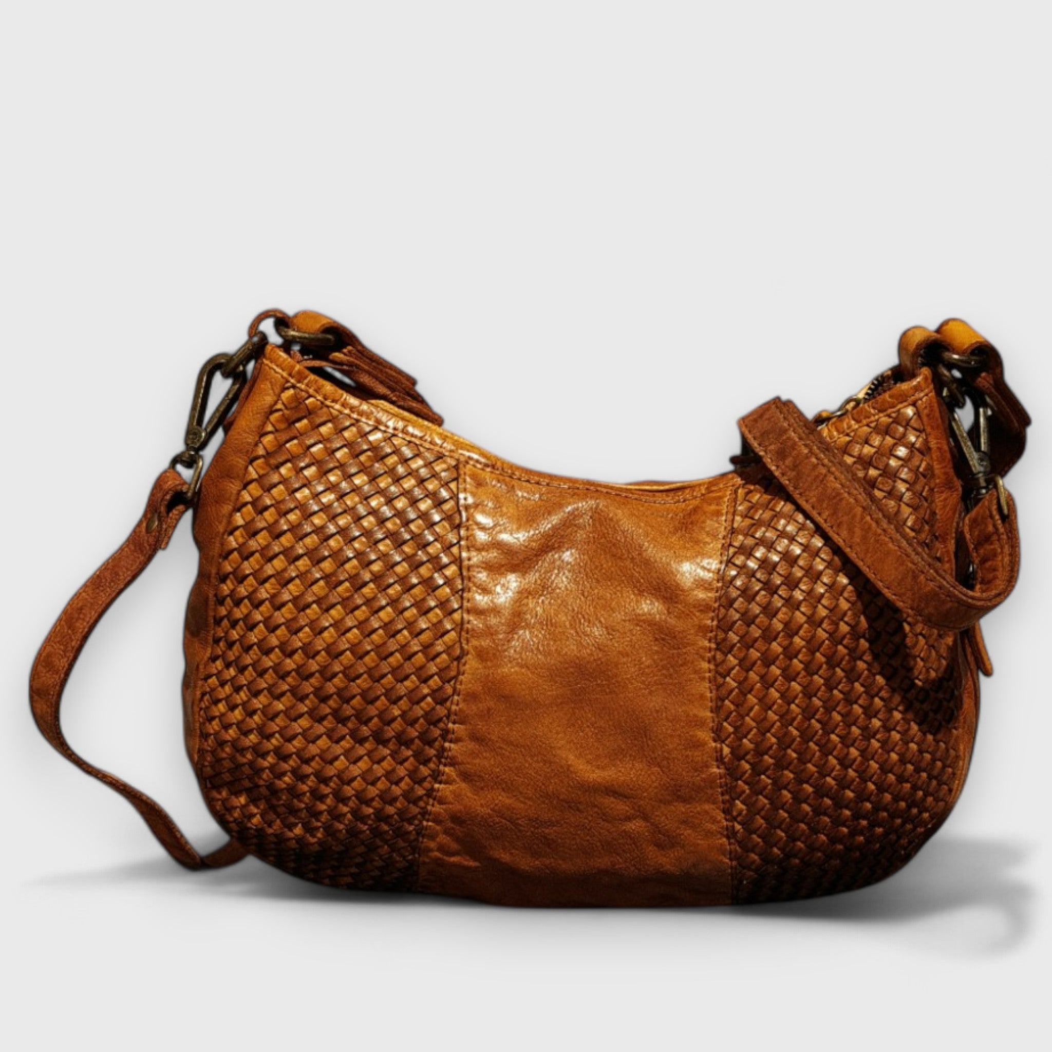 Pelletteria Pelle Nuda Milano, Artigianato italiano, vera pelle, Borsa donna, Corinna marrone