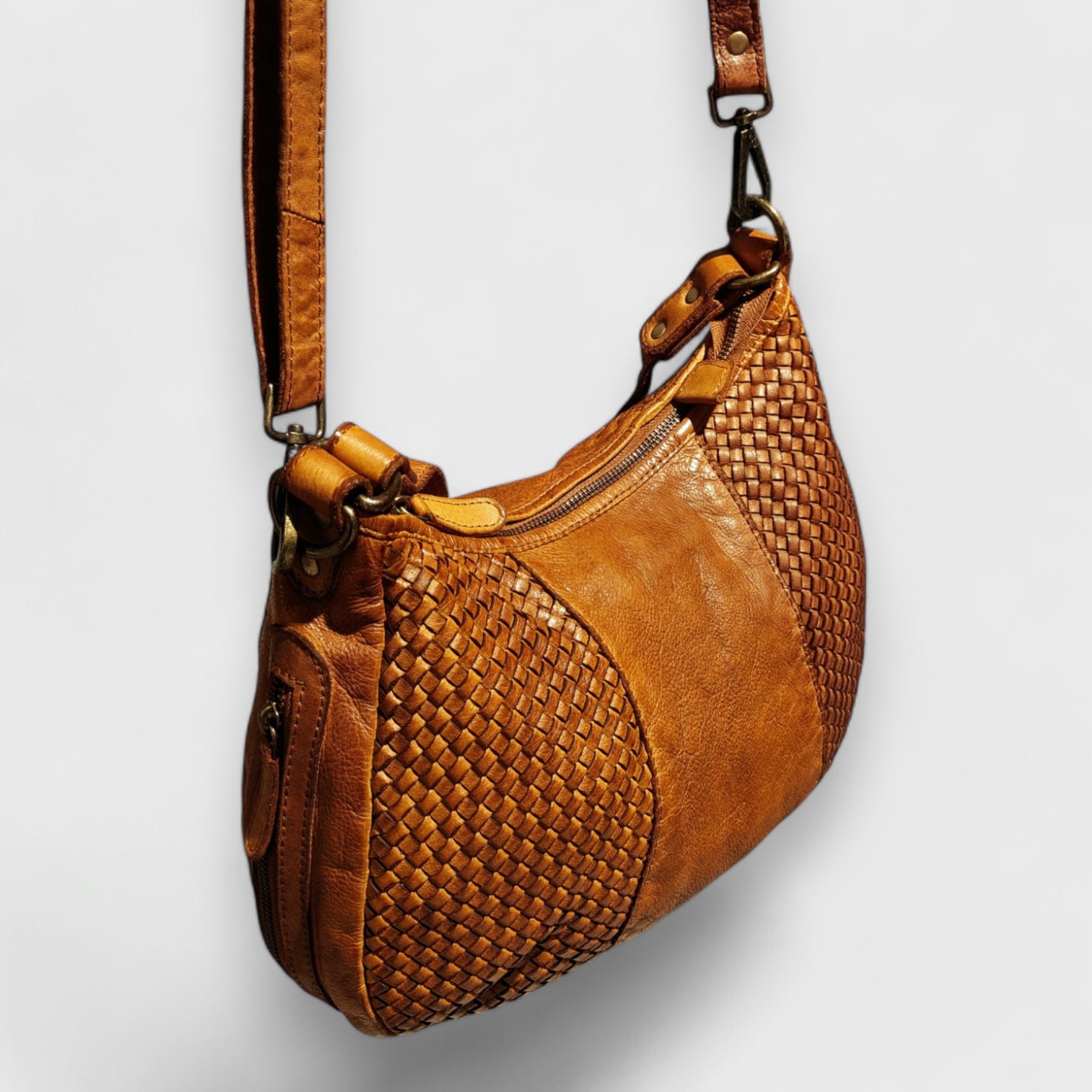 Pelletteria Pelle Nuda Milano, Artigianato italiano, vera pelle, Borsa donna, Corinna marrone