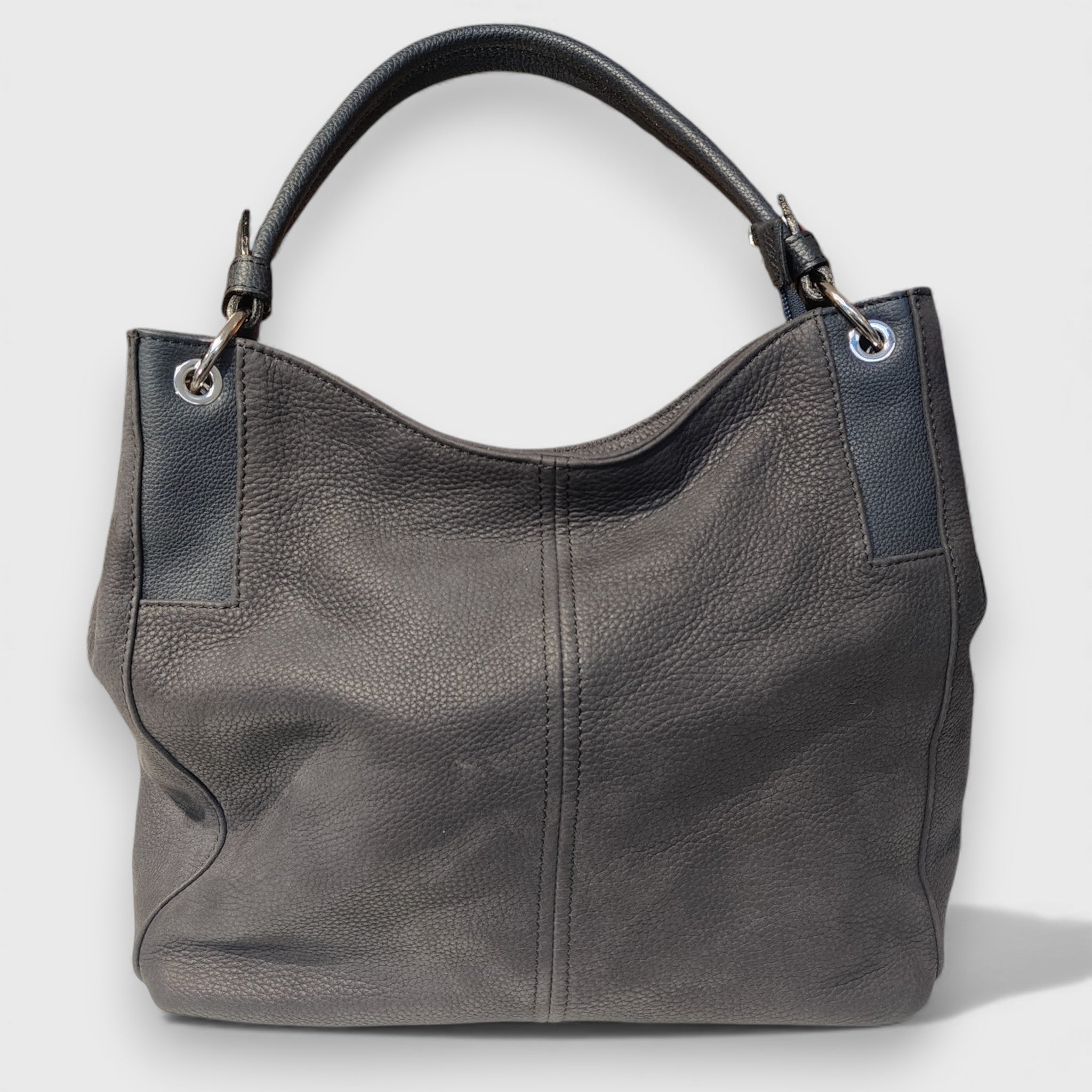 Pelletteria Pelle Nuda Milano, Artigianato Italiano, Vera pelle, Negozio borse donna, Cris Nabuk blu