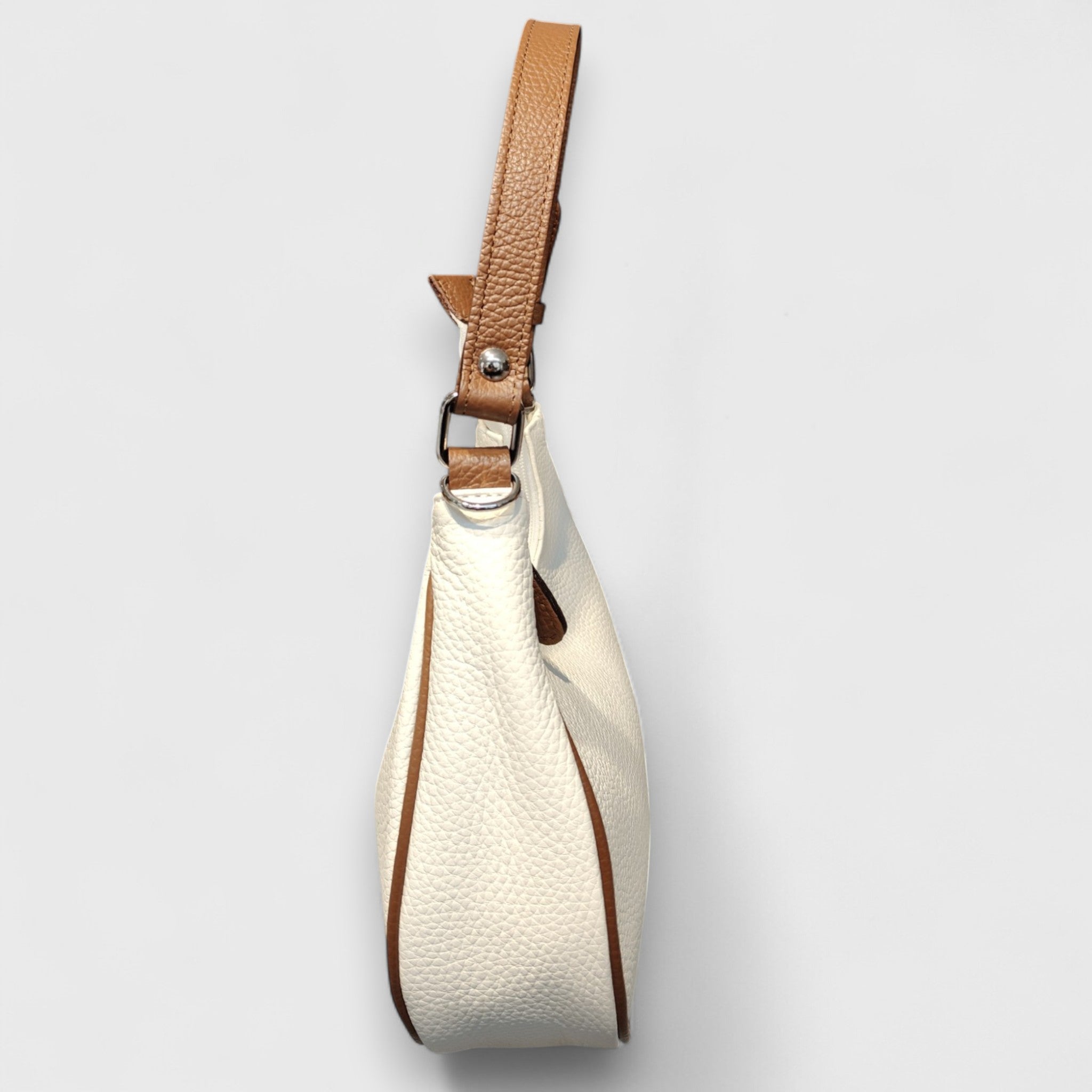 Pelletteria Pelle Nuda Milano, Artigianato Italiano, Vera pelle, Negozio borse donna, Dalila bianca