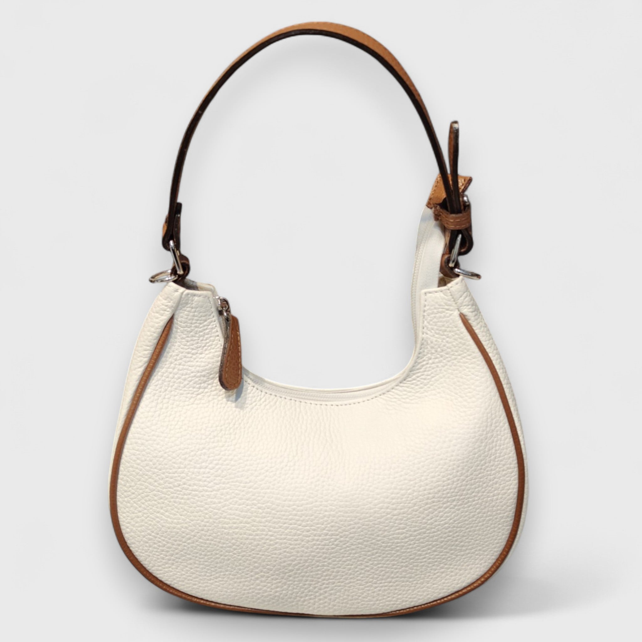 Pelletteria Pelle Nuda Milano, Artigianato Italiano, Vera pelle, Negozio borse donna, Dalila bianca