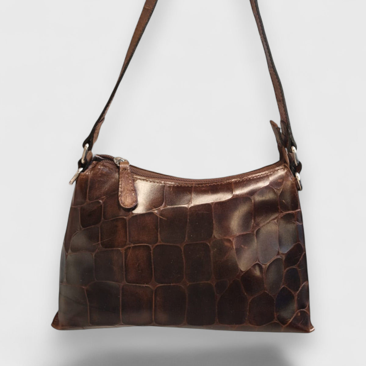 Pelletteria Pelle Nuda Milano, Vera pelle Italiana, Negozio borse donna, Dalila marrone cocco