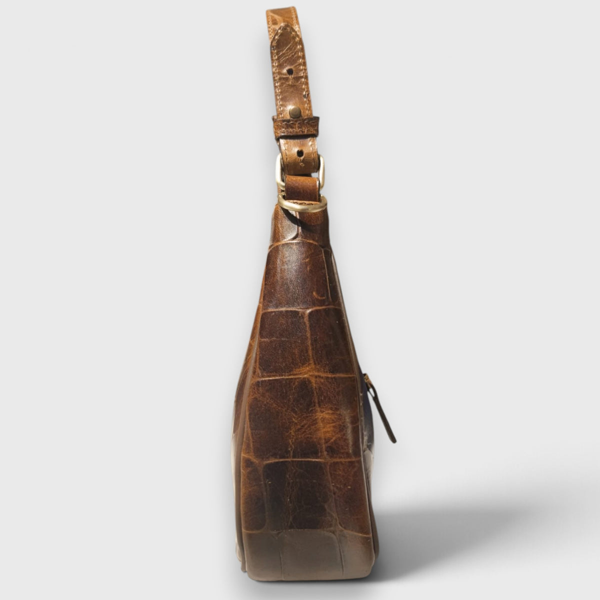 Pelletteria Pelle Nuda Milano, Vera pelle Italiana, Negozio borse donna, Dalila marrone cocco