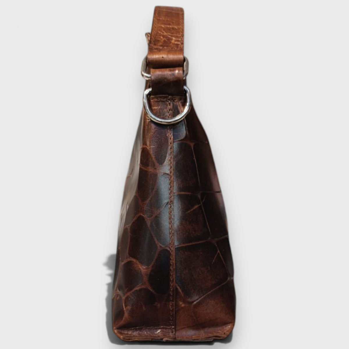 Pelletteria Pelle Nuda Milano, Vera pelle Italiana, Negozio borse donna, Dalila marrone cocco